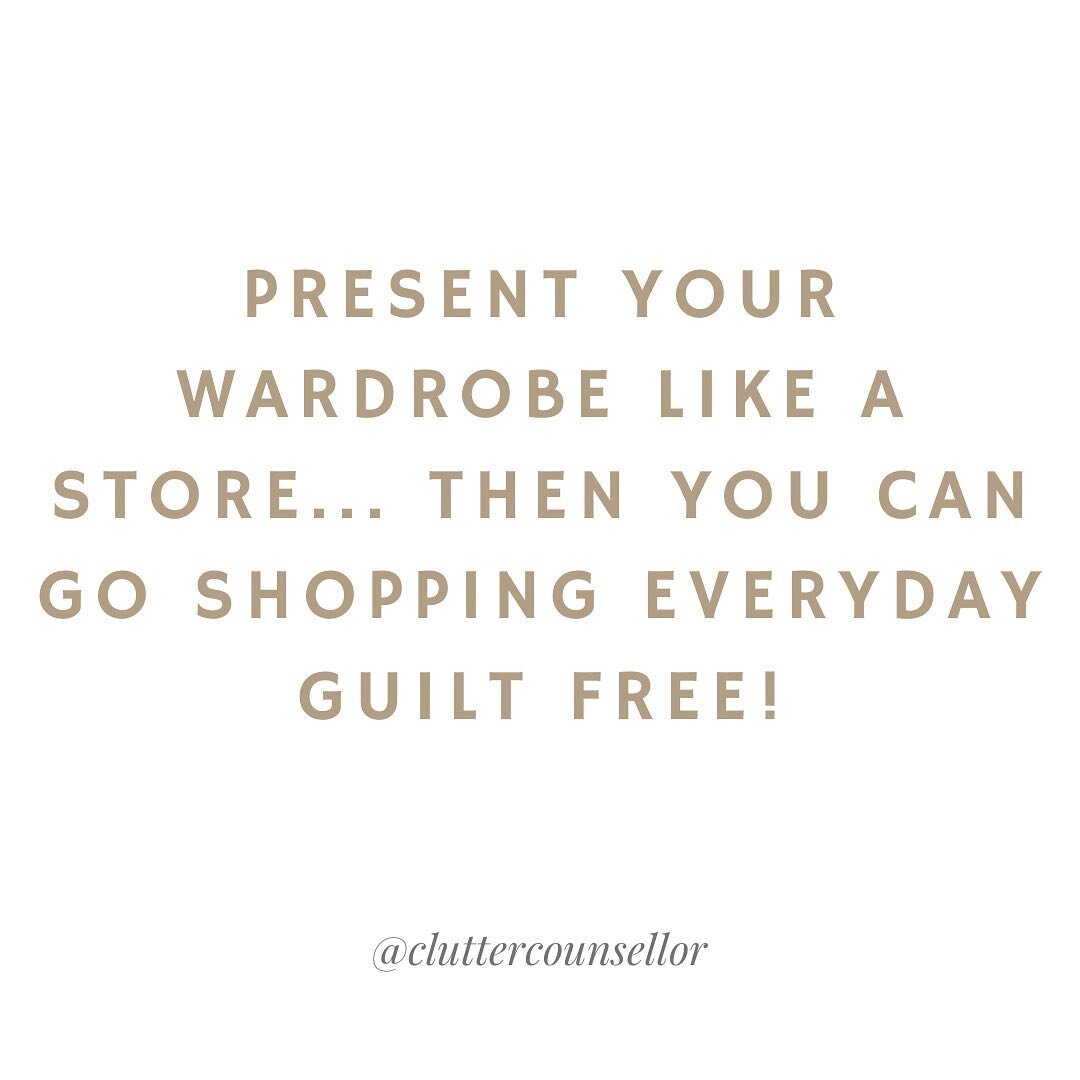 Seriously though... Have you ever gone through your wardrobe and found things with tags still on them? 🤦🏼&zwj;♀️

Having too much stuff makes it impossible to find and showcase the gems that you own.

It&rsquo;s time to declutter, and make your clo