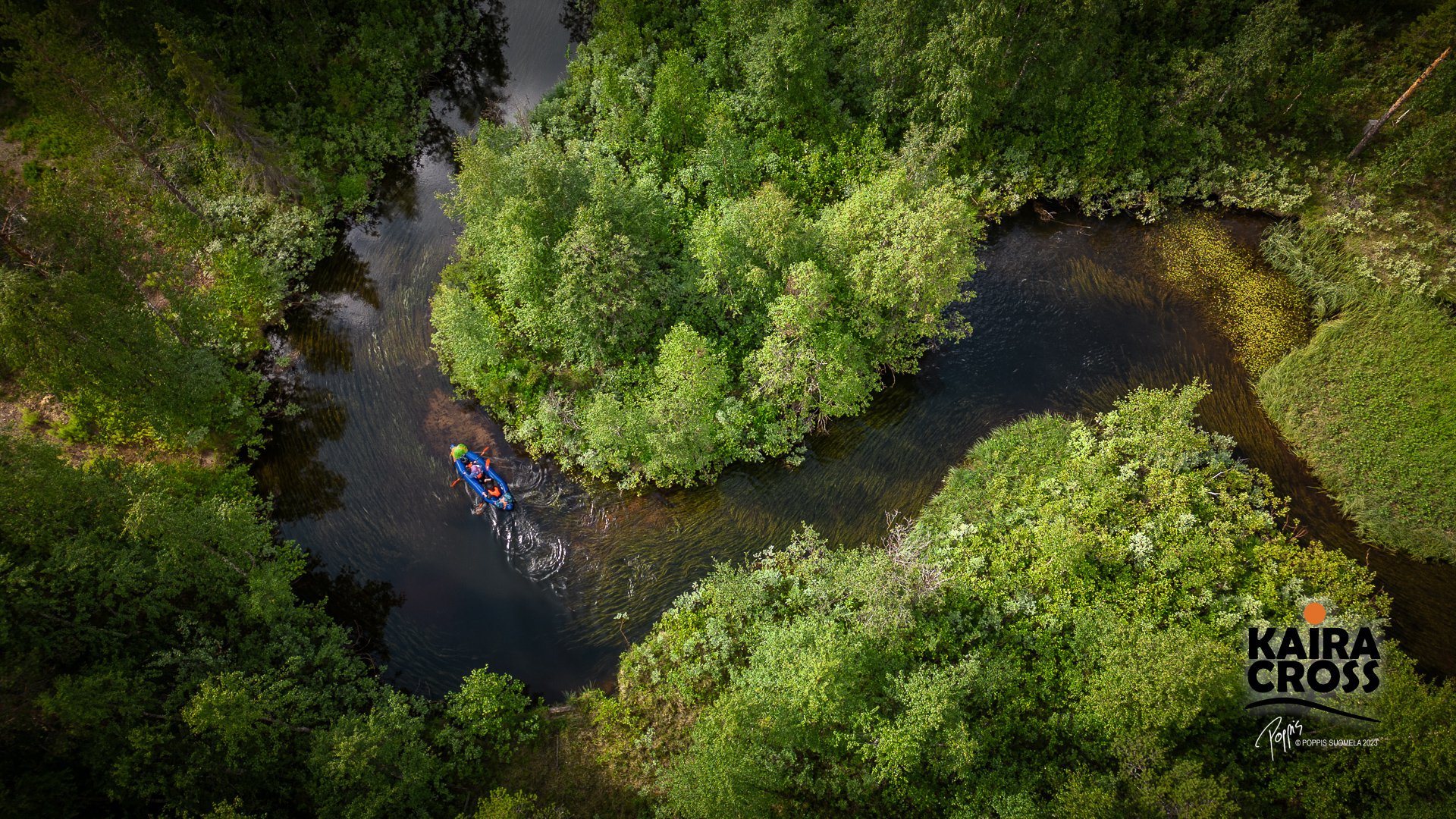 Kairacross Ylläs 2023 – Team paddling on river Kesänkijoki