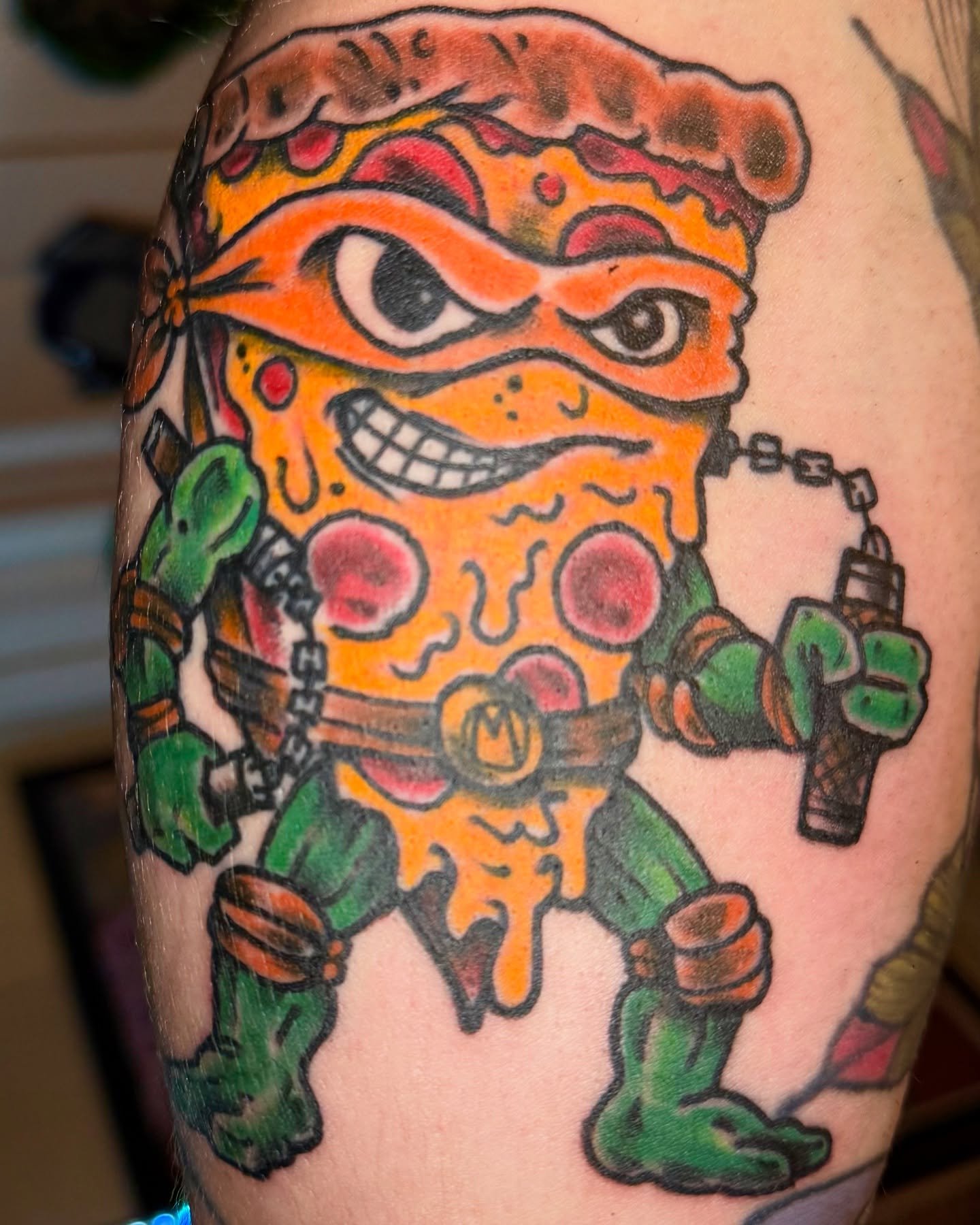 Pizza Mikey for @anbusnackops thanks for always being rad a Dood 🍕🐢