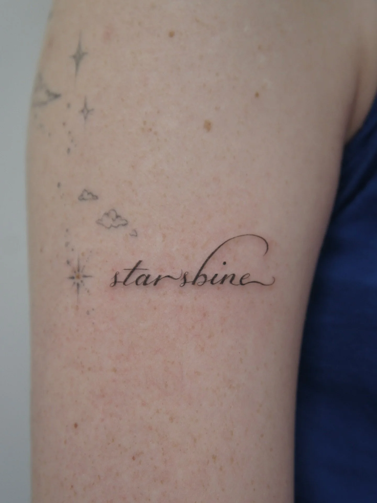pretty words require customized fonts ⭐️ 

#calligraphytattoo #scripttattoo #fantasytattoo #finelinetattoo #mississaugatattoos #oakvilletattoos