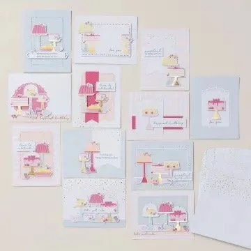 Stampin' Up Birthday Fancy Kit for quick birthday cards for sweet cakes that are cute