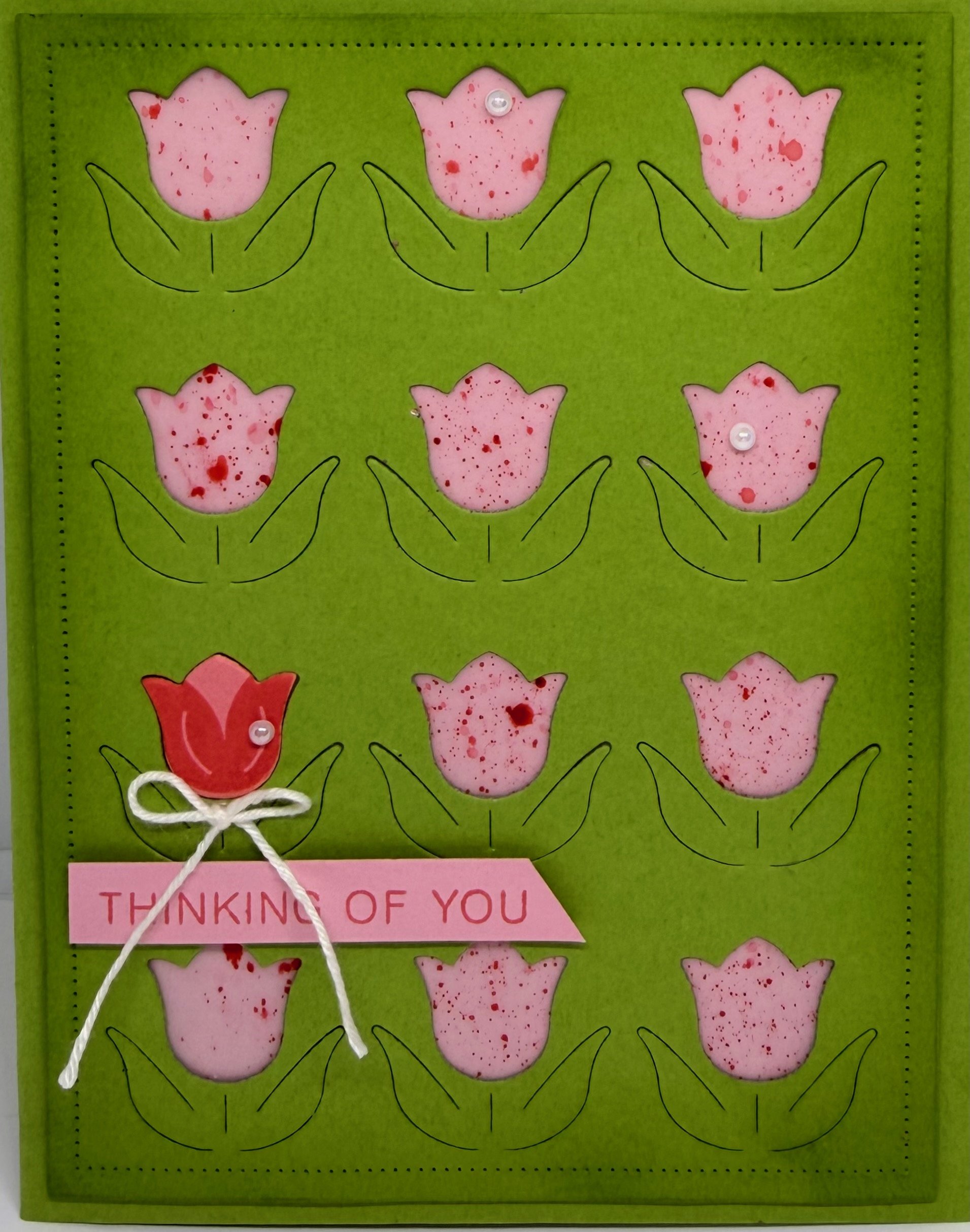 Stampin' Up Sunshine & Tulips for a spring card with multicolored tulips in mind