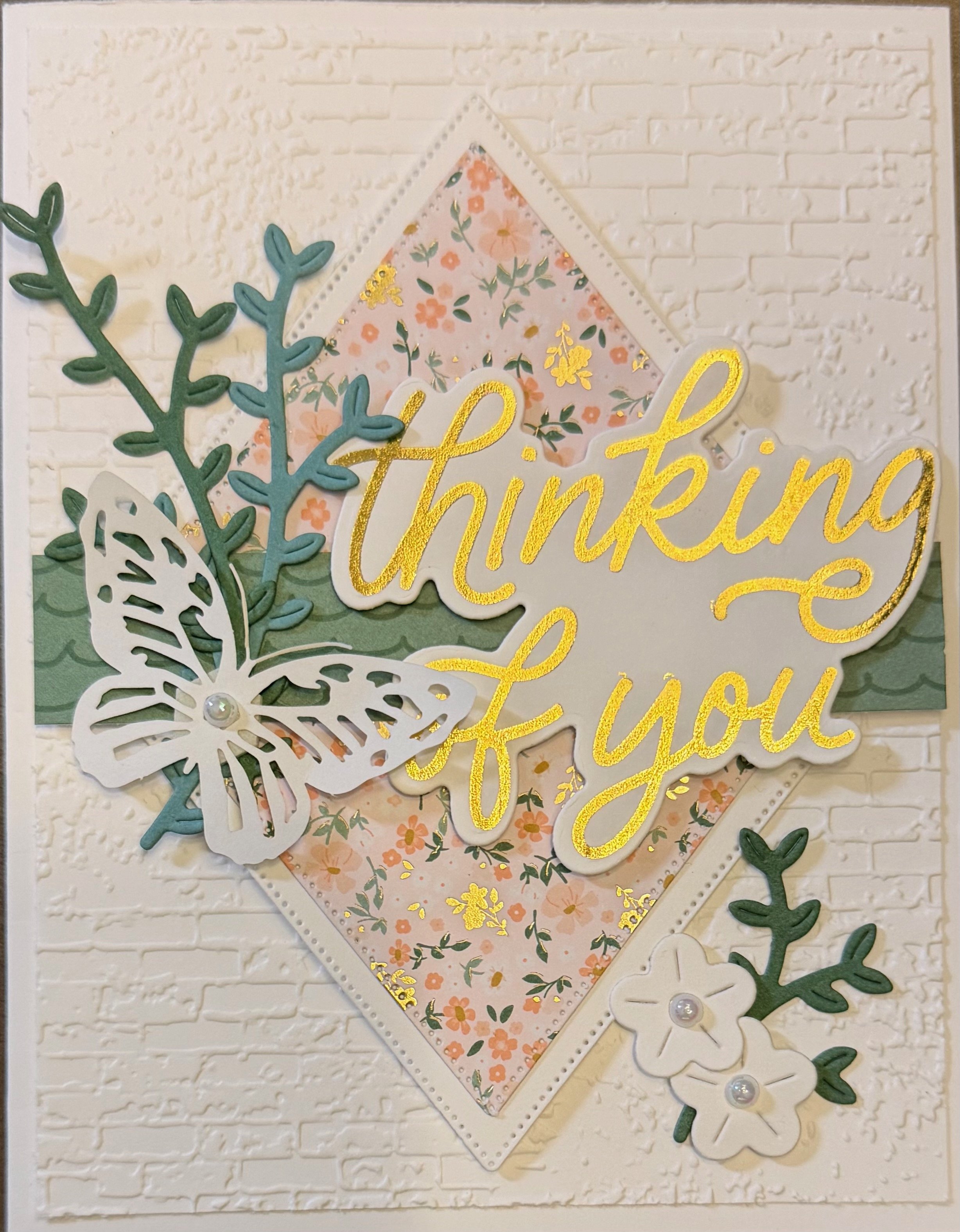 Classic Greetings hot foiled in Gold Foil from Stampin' Up for an elegant greeting like thinking of you