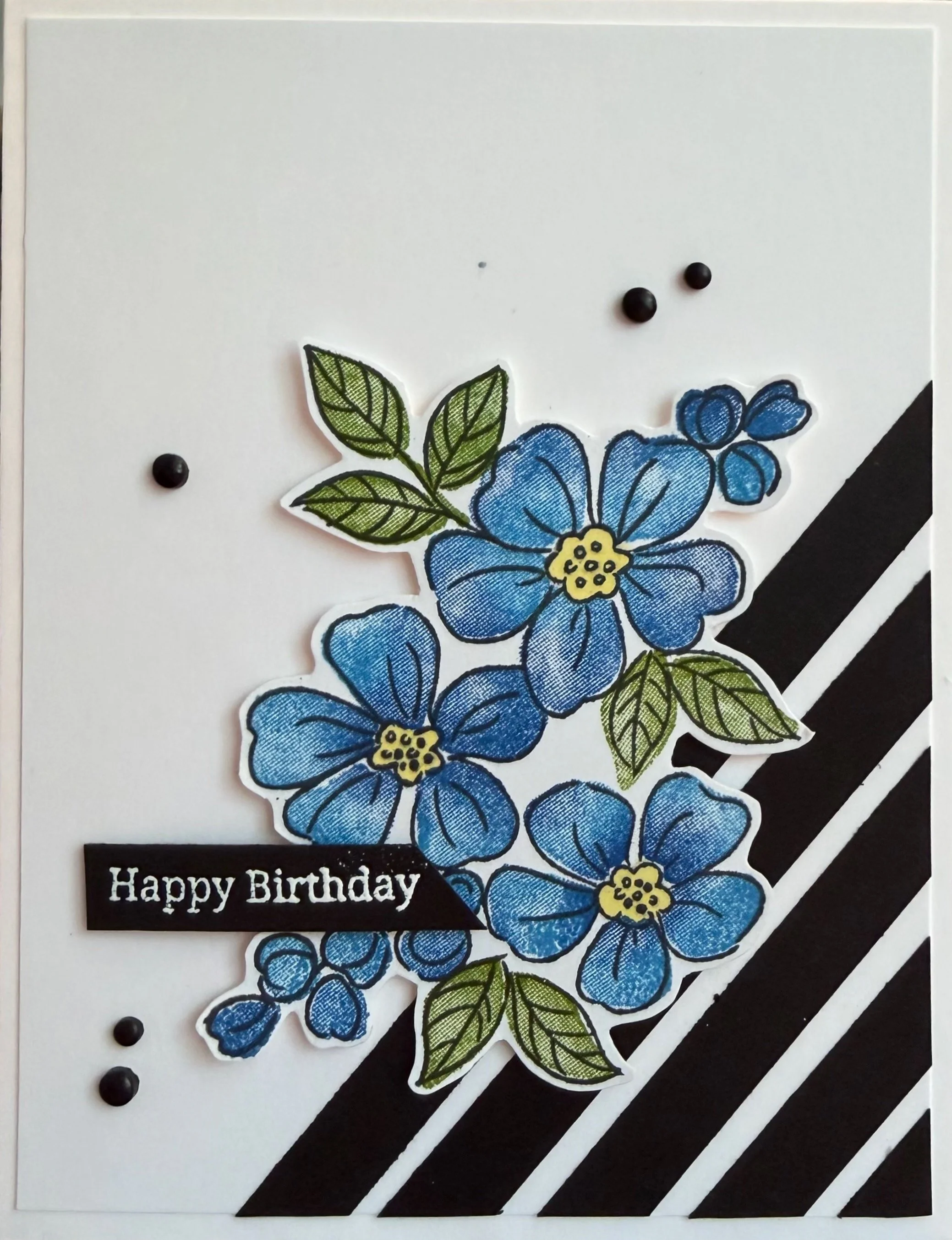 Fragrant Layers bundle by Stampin' Up creating a pretty blue flower