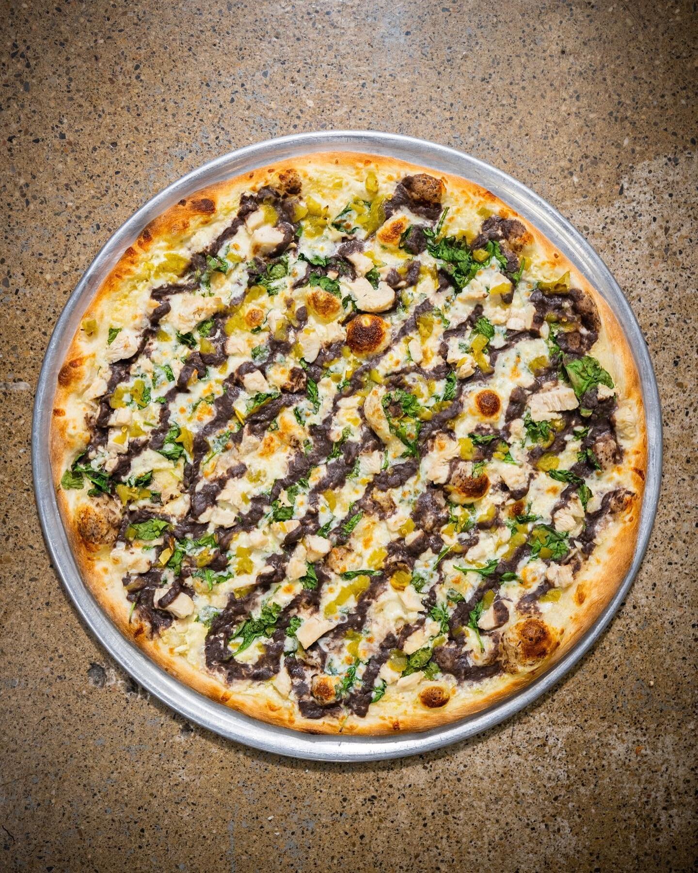 For our September Monthly, we&rsquo;re resurrecting a previous pie modeled after a favorite burrito at the original Oaks restaurant in the Ogden canyon.

The Rowdy Goudy: Creamy jalape&ntilde;o queso, spinach, mozzarella, roasted chicken, and roasted