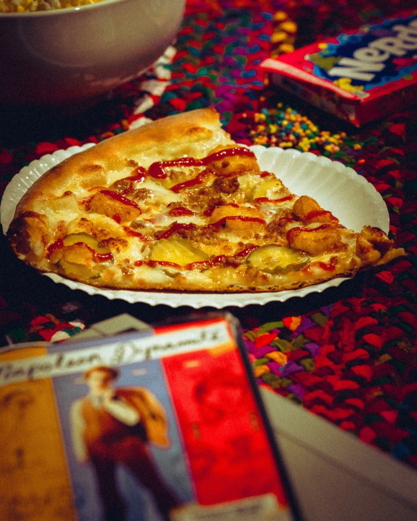 Back in 82' we used to be able to throw a pig skin a quarter mile...

The UNCLE RICO is a pie, inspired by the cult-classic &quot;Napoleon Dynamite&quot;, that packs about as much punch as a STEAK TO THE FACE. 

UNCLE RICO: Garlic cream sauce, mozzar