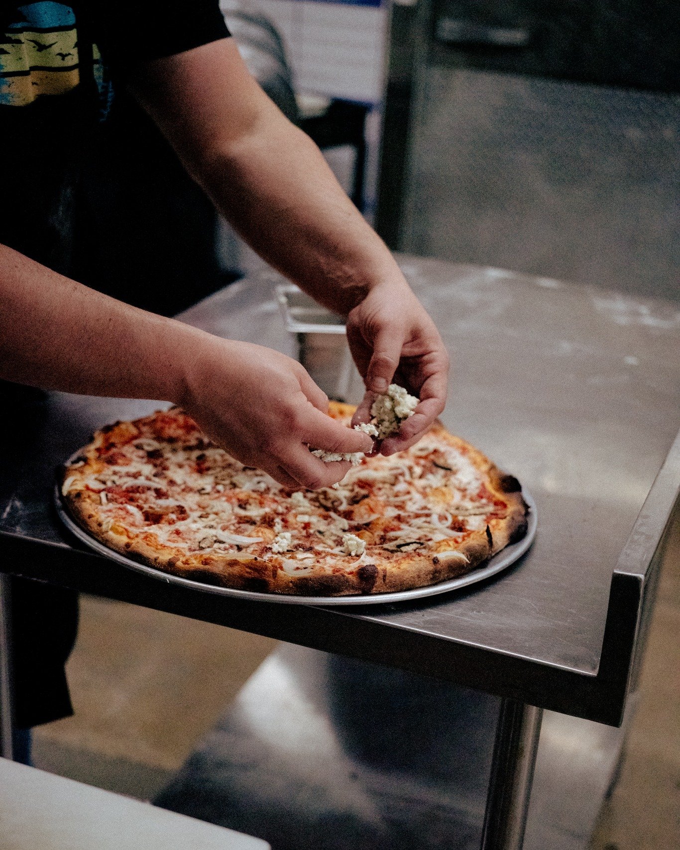 For anyone feeling a little bleu this month, this resurrected classic brings rich red sauce, melty mozzarella, smoky bacon, white onion, mushrooms, and bold bleu cheese crumbles together in one perfectly comforting slice. 

It only comes around once 