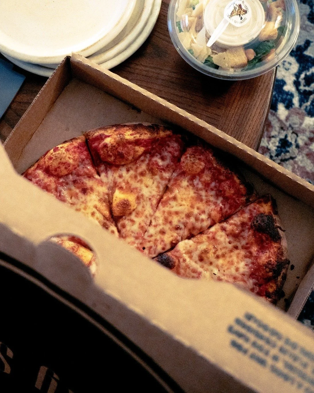 Cheese Pizza is that person at the party that is easy to talk to and always asks the right questions. That's why no pizza menu is complete with out it. 

Place orders easily through the Lucky Slice App or by visiting theluckyslice.com/app