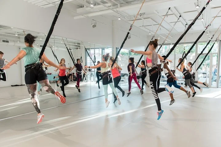 Women doing Bungee Fitness