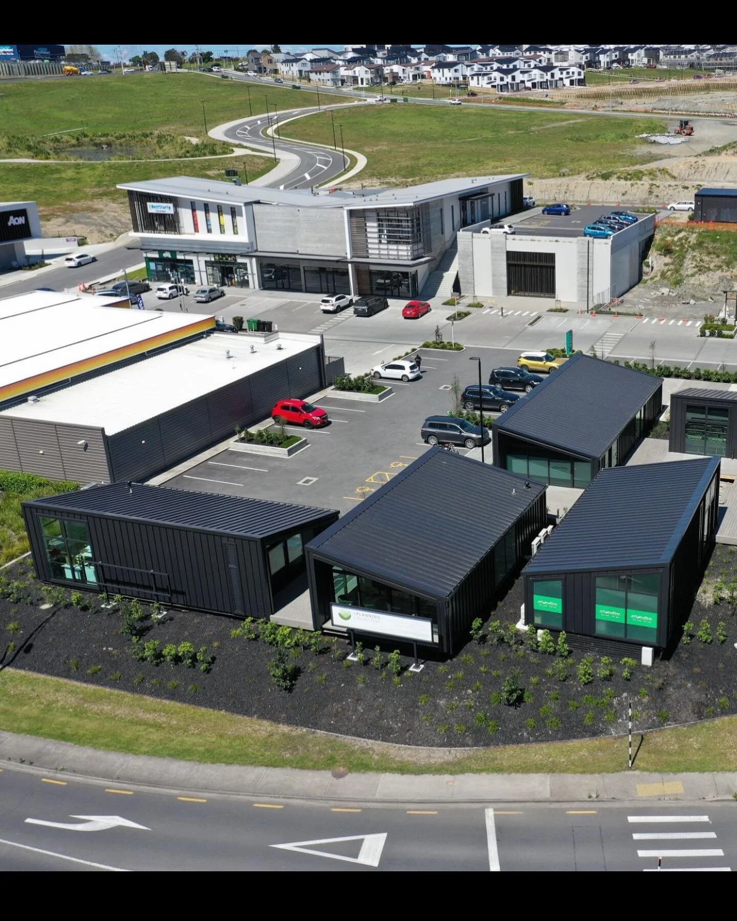A view from above - our Silverdale office located on Hibiscus Coast Highway next to the Z petrol station ⛽️ and opposite the Park n Ride 🚍

We are located in Pod 6 and our neighbours include @signaturehomesnz @raywhitenewzealand thanks @makocommerci