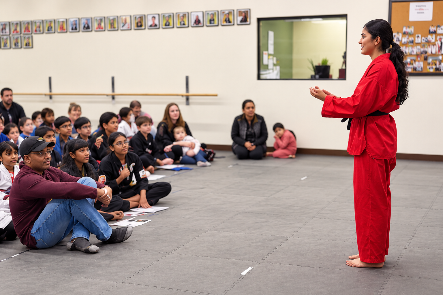 Martial Arts Leader instructing students
