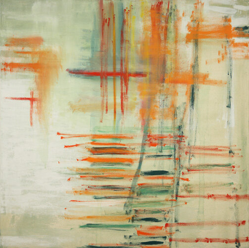PILASTER, 2010, acrylic on canvas, 38 x 38 inches