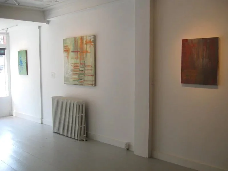 "Kylie Heidenheimer", Galerie Gris, Hudson, NY, June 1 - July 15, 2013, l to r: BRIGADE, PILASTER private collection, BOSQUE, photo courtesy Galerie Gris