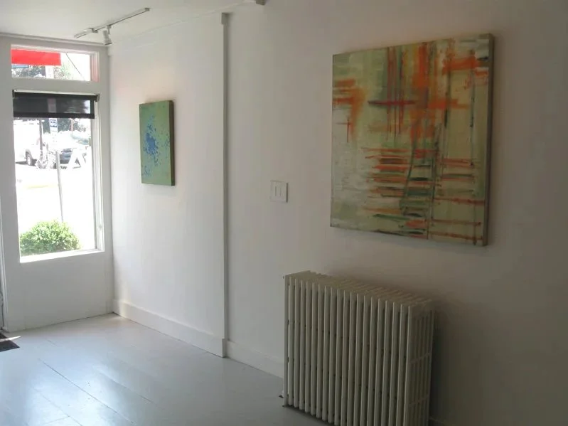 "Kylie Heidenheimer", Galerie Gris, Hudson, NY, June 1 - July 15, 2013, l to BRIGADE, PILASTER private collection, photo courtesy Galerie Gris
