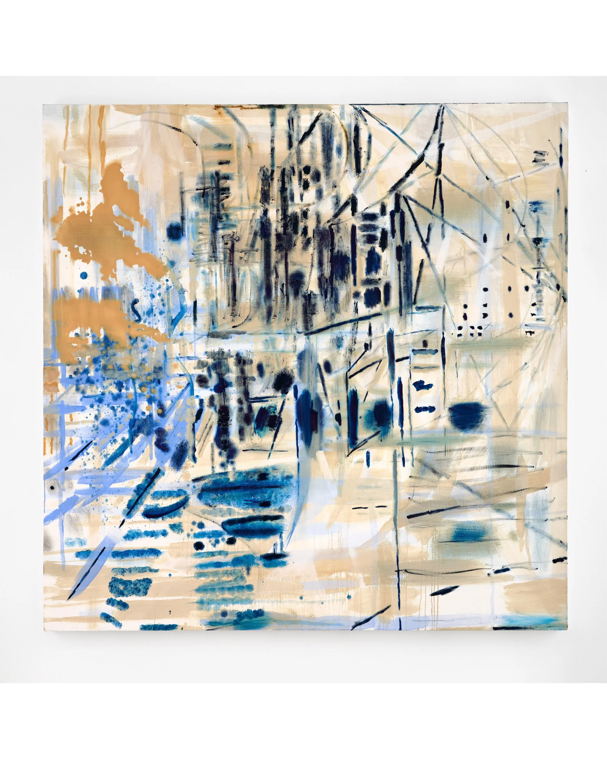 CHASE, 2024, oil on canvas, 60 x 60 inches