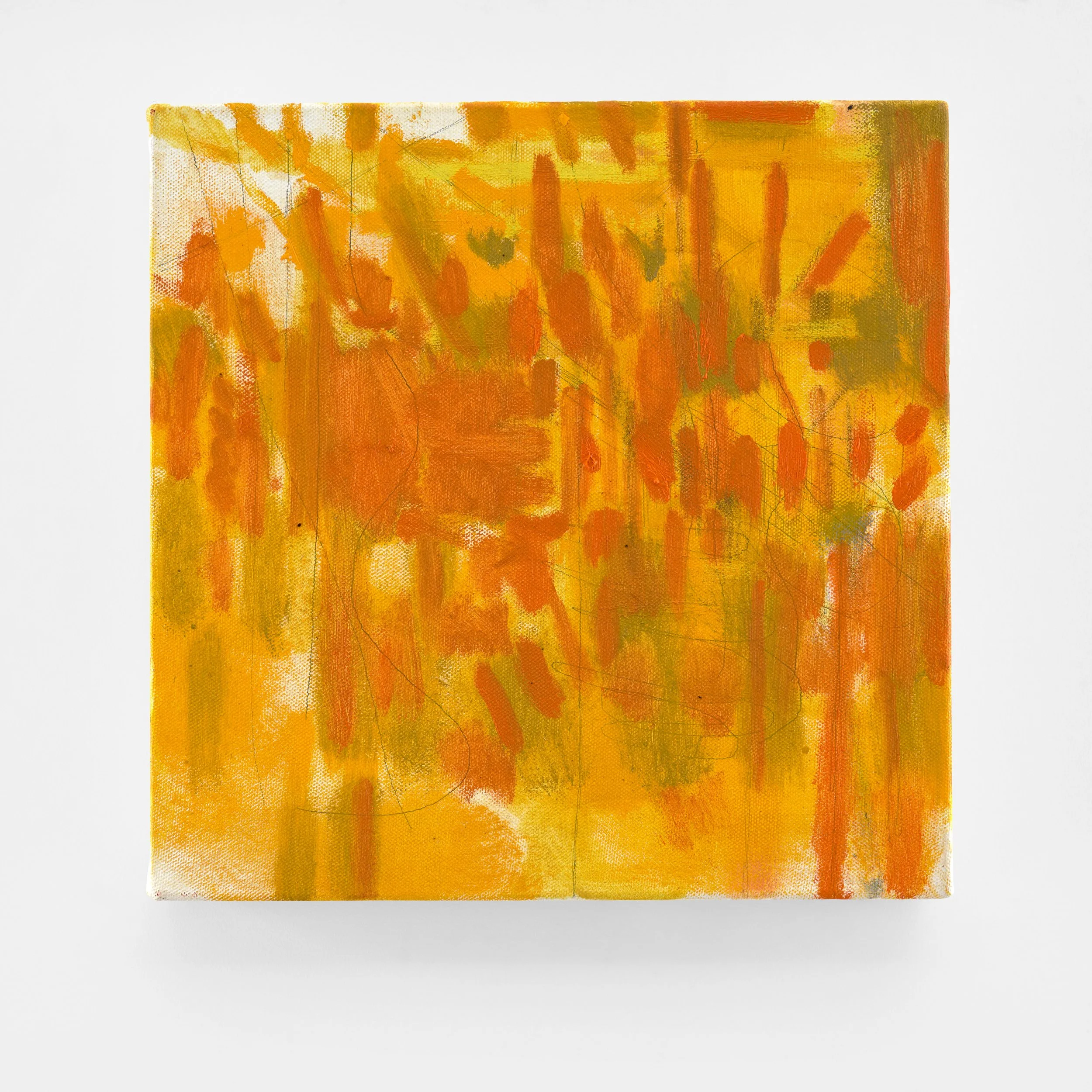 FLARE, 2025, oil on canvas, 12 x 12 inches