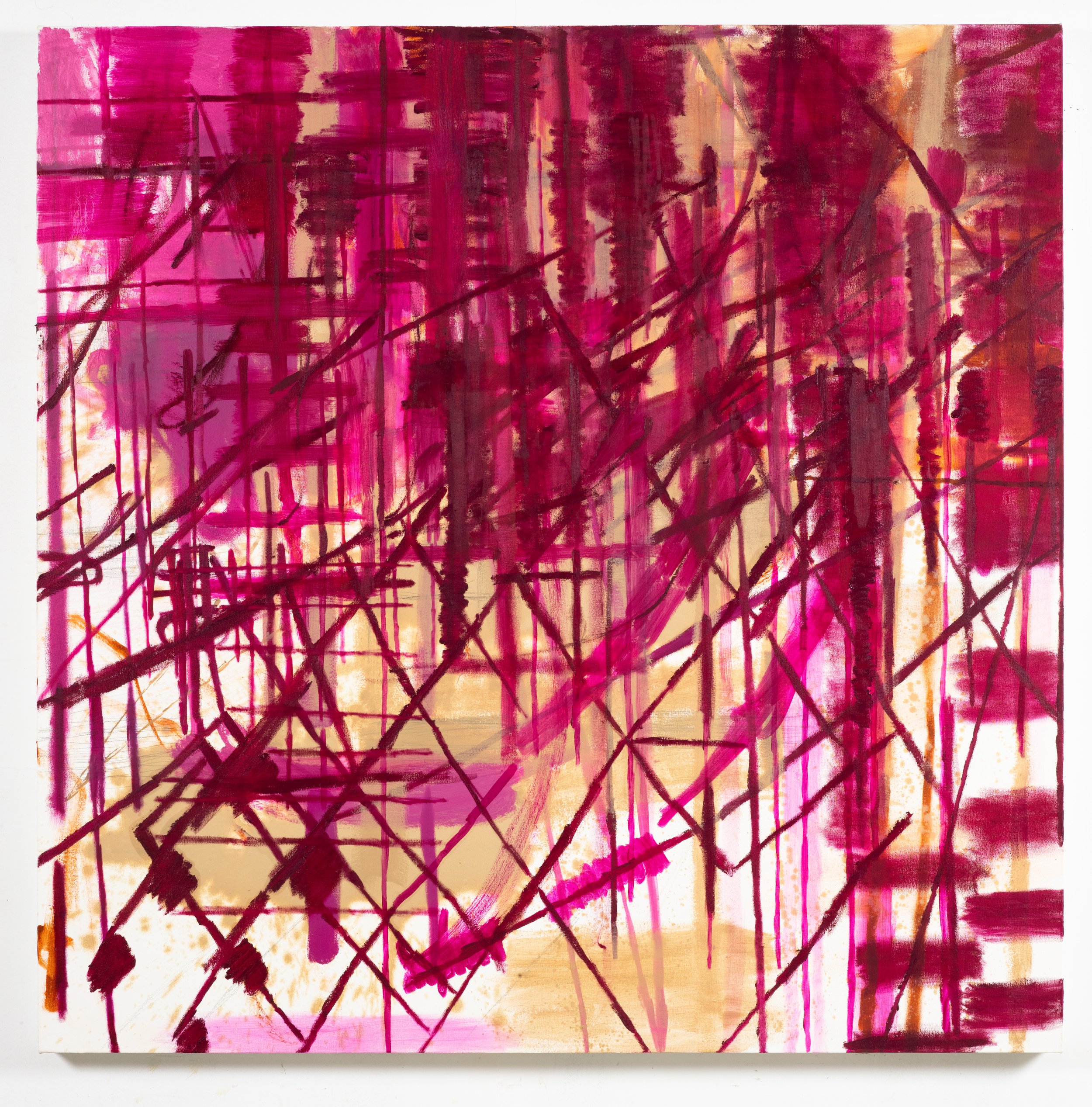 SQUALL, 2020, oil on canvas, 54 x 54 inches