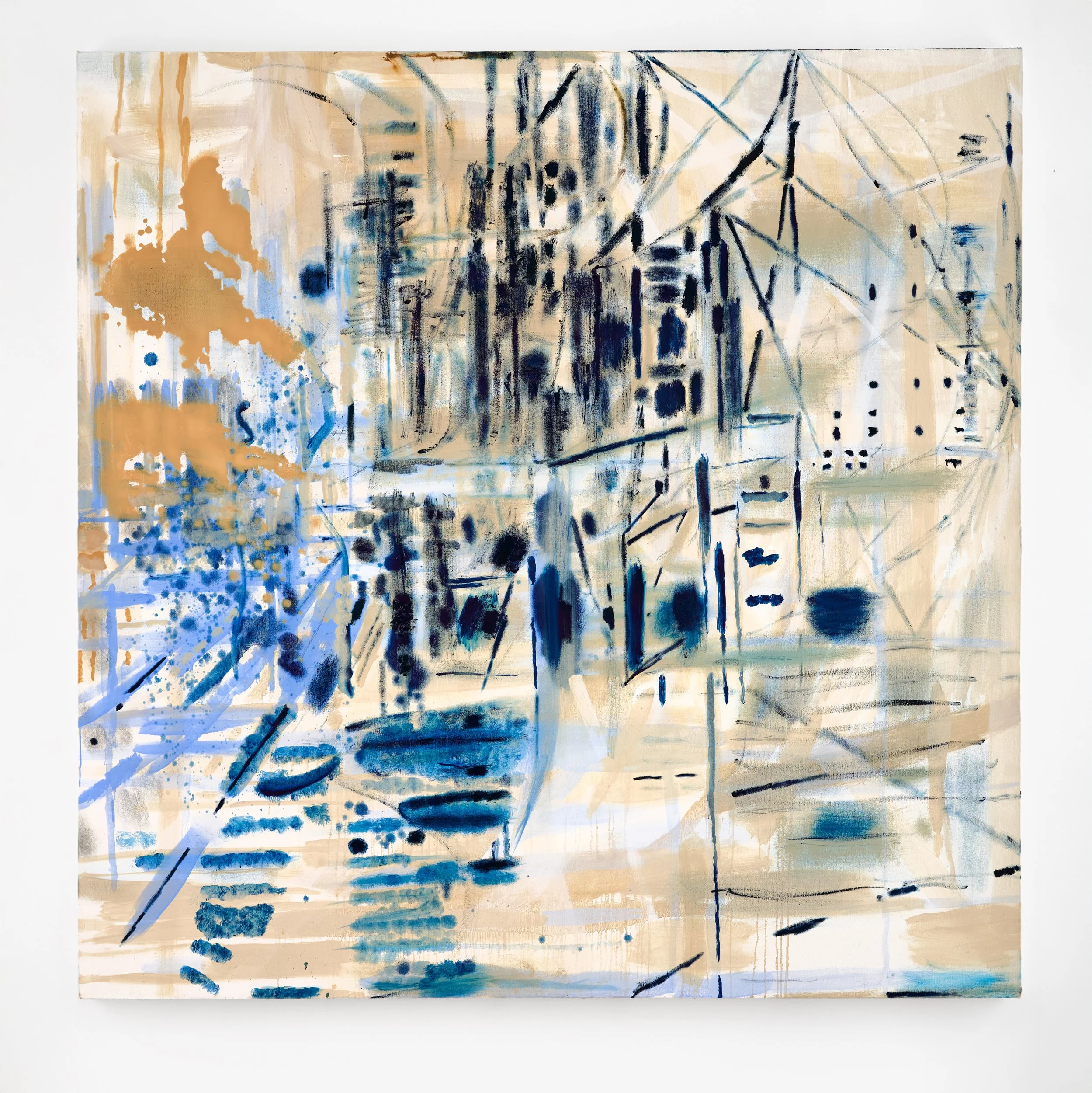 CHASE, 2024, oil on canvas, 60 x 60 inches