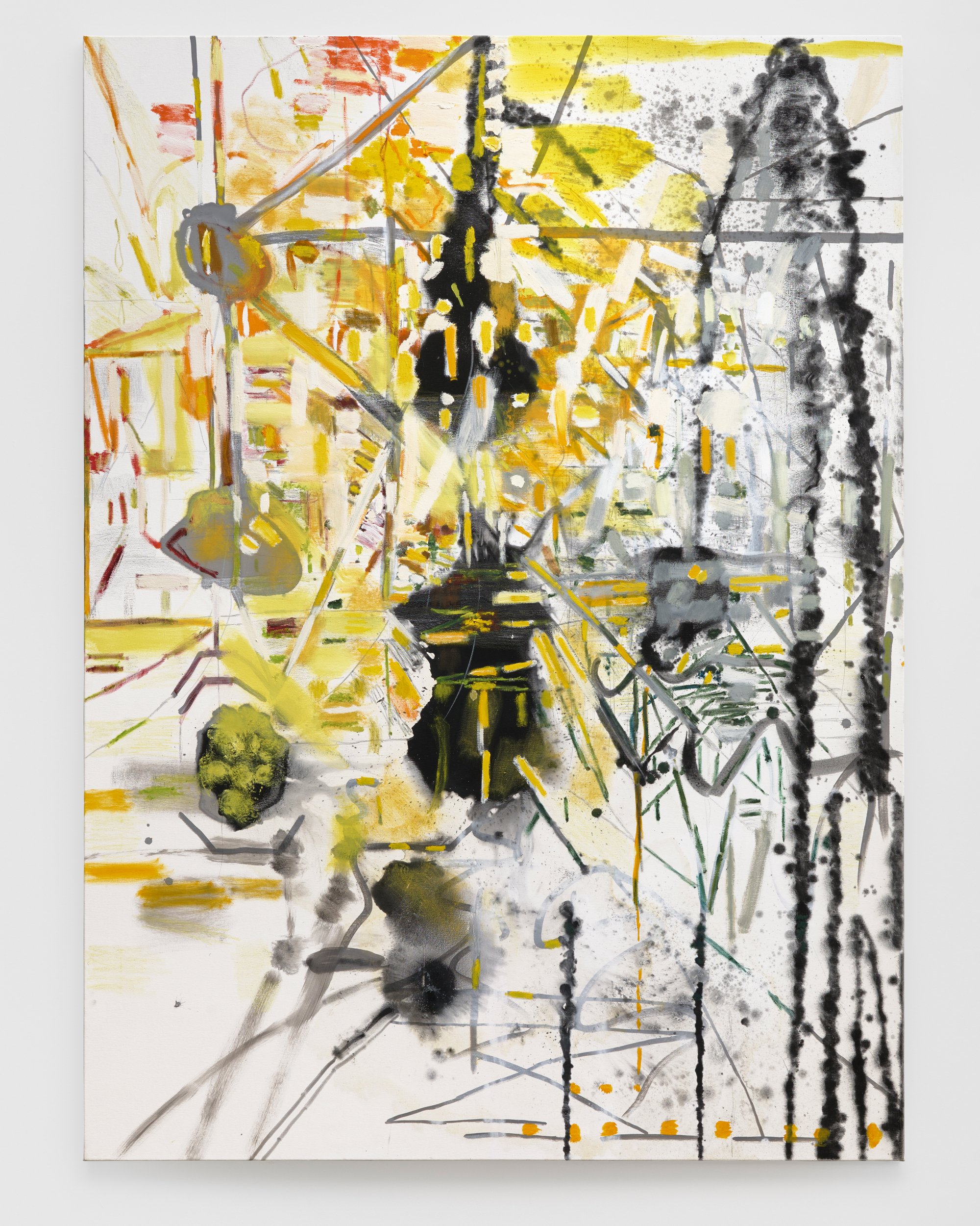 NET, 2025, oil on canvas, 88 x 62 inches