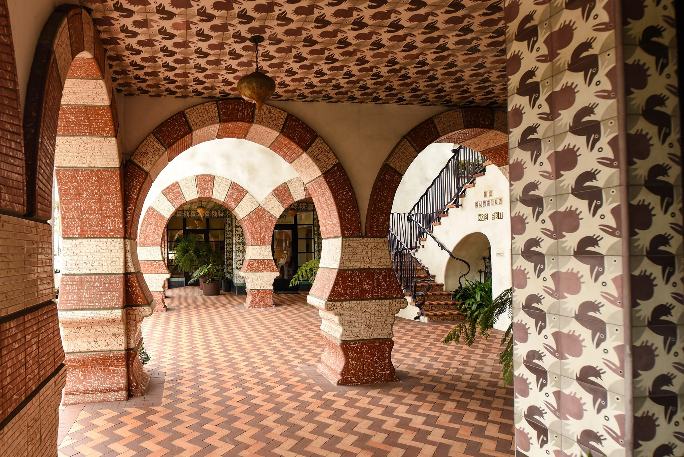 beautiful Moroccan inspired tile work in Santa Barbara California