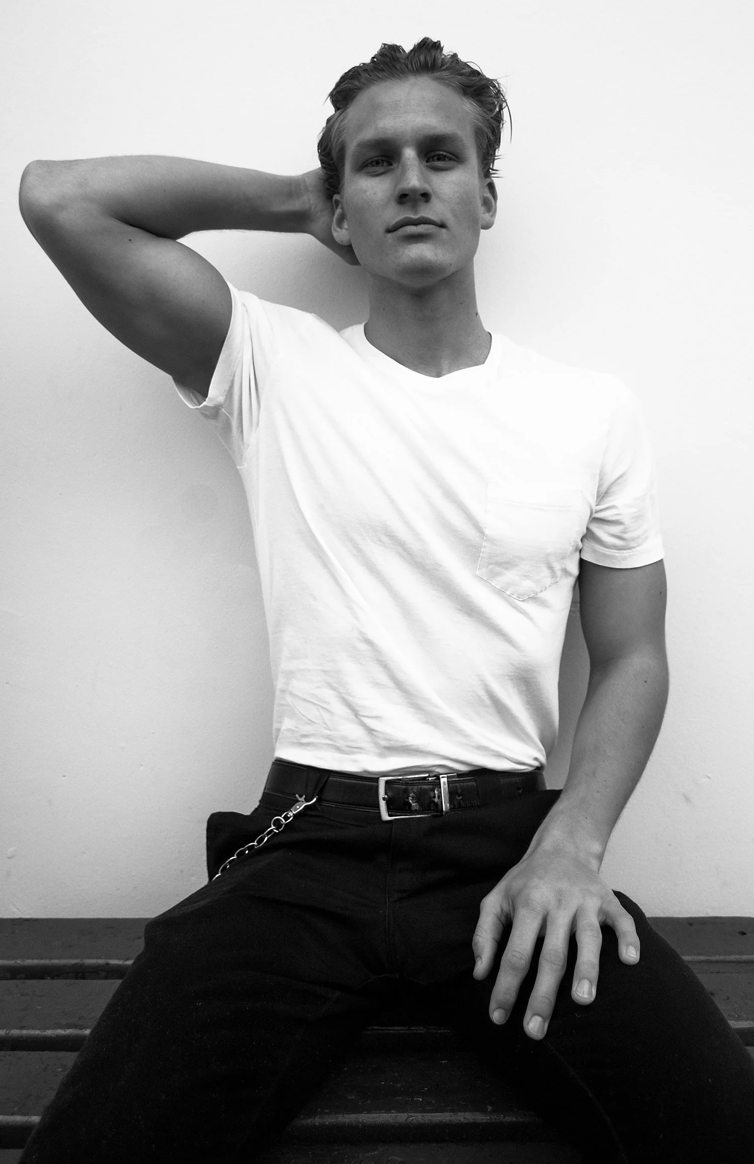 Professional acting headshot of male in natural light