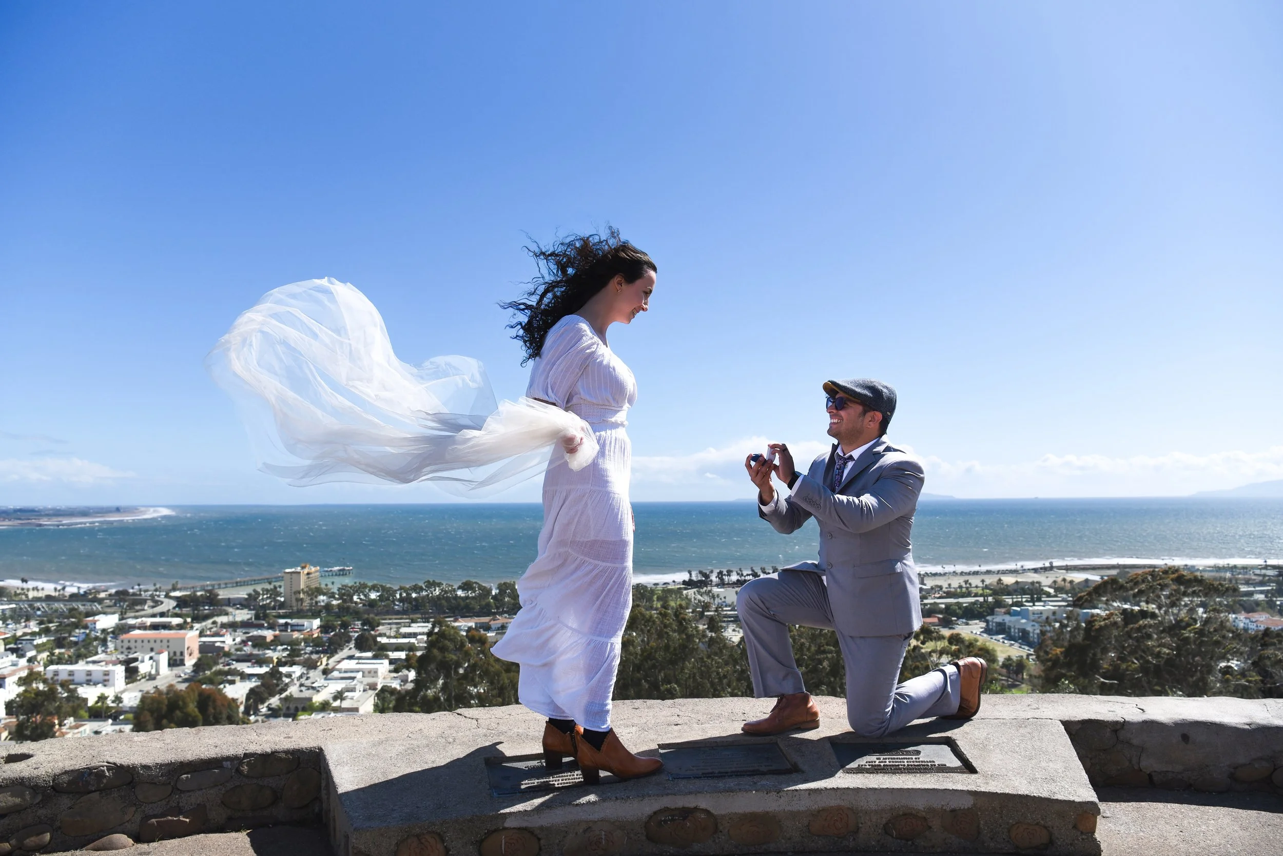 surprise engagement photography Ventura