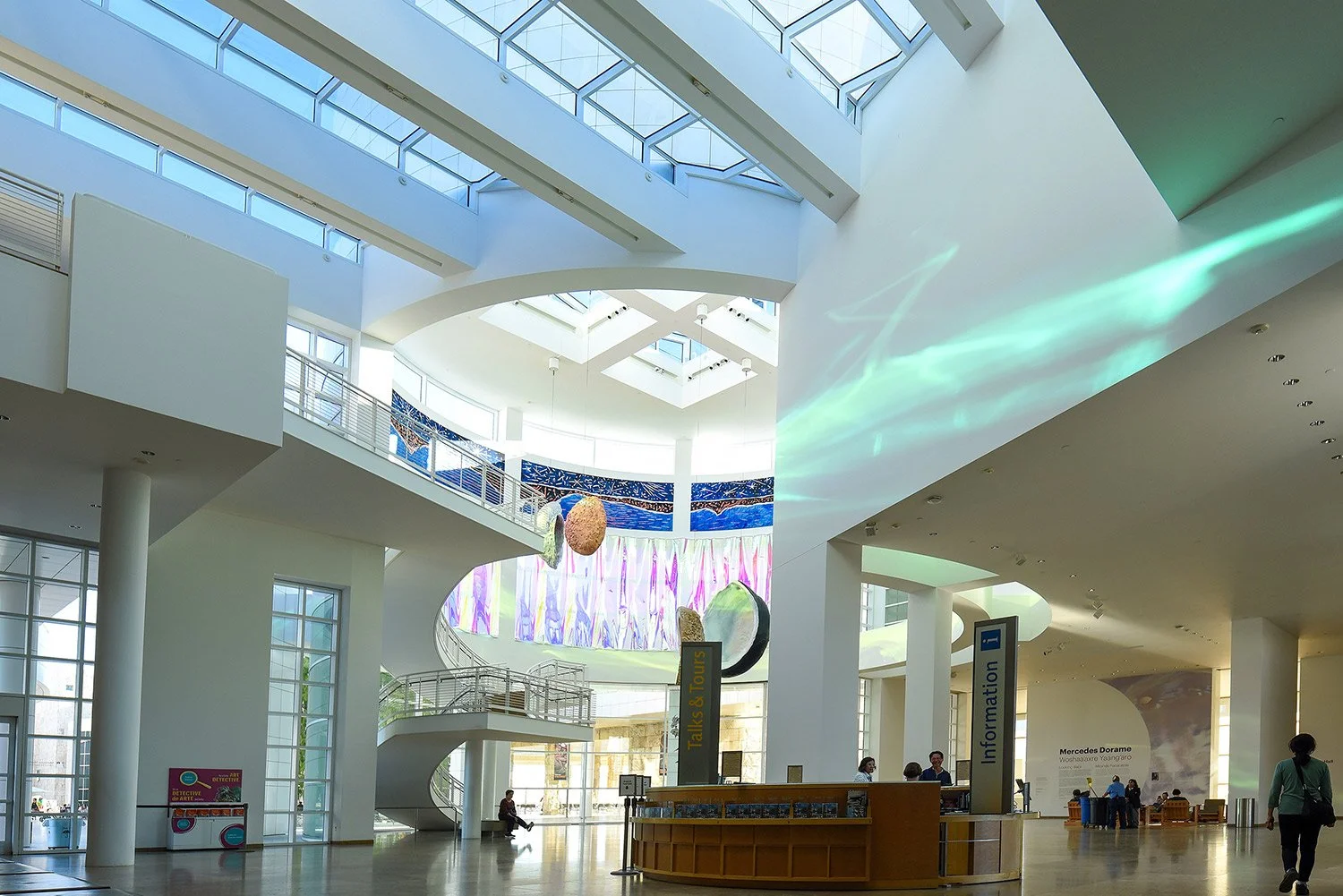 Stunning architecture of light, blown glass at the J Paul Getty Los Angeles