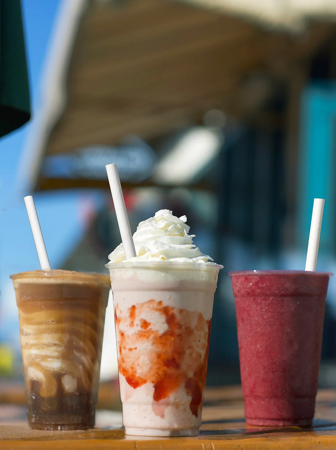 summer refreshments on display at On the Allley