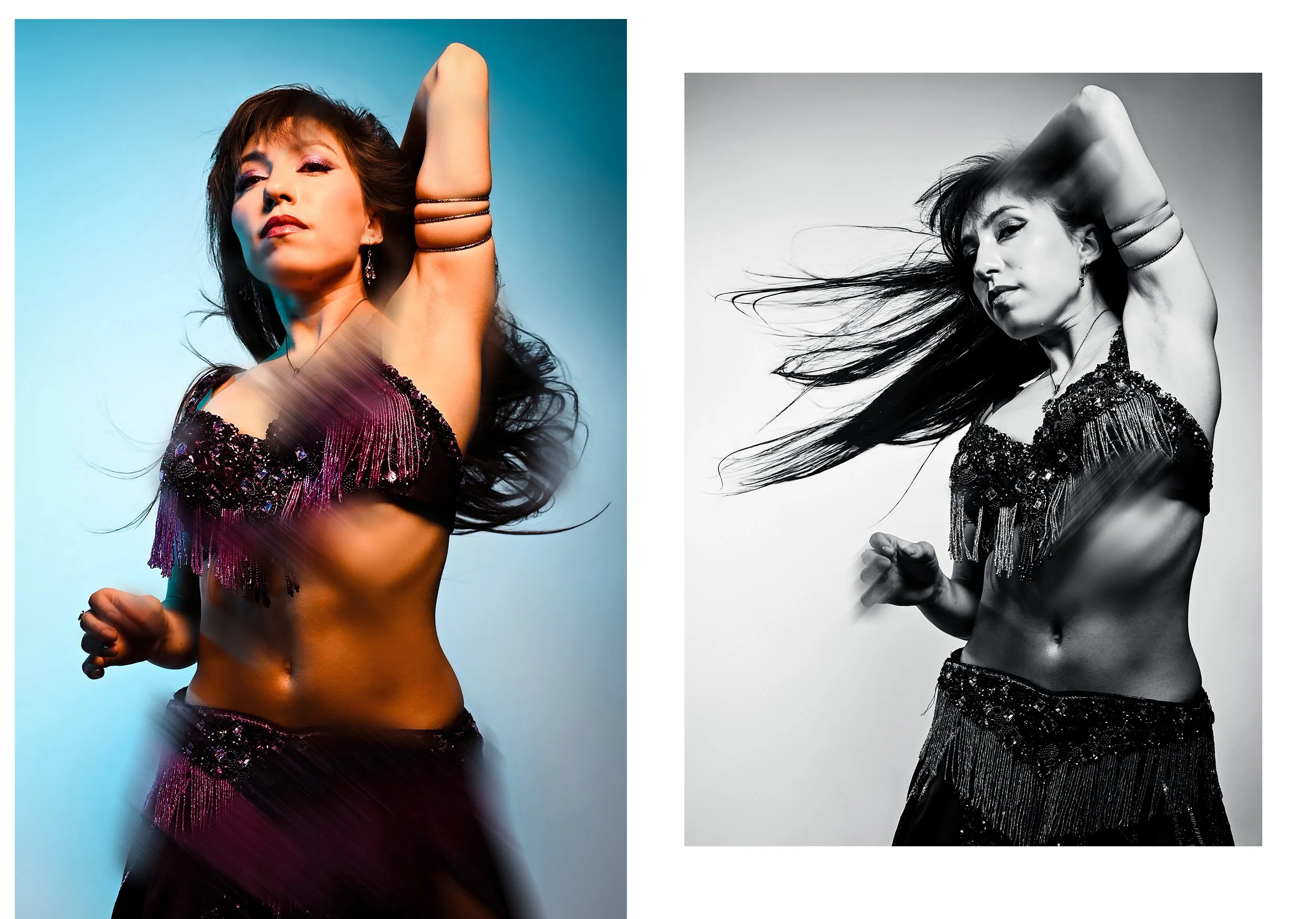 Portrait lighting for performer portrait session