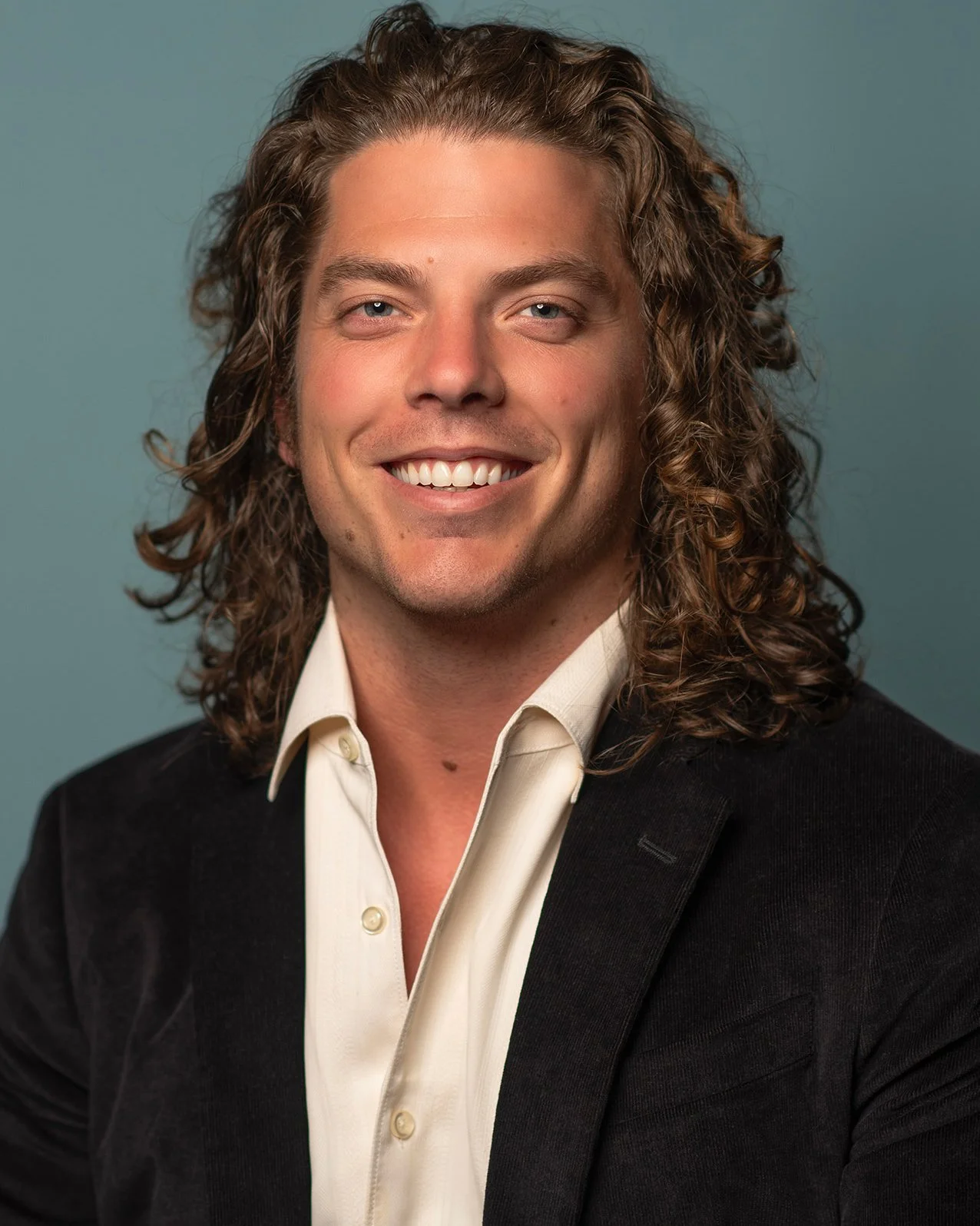 Business portrait studio session with CEO