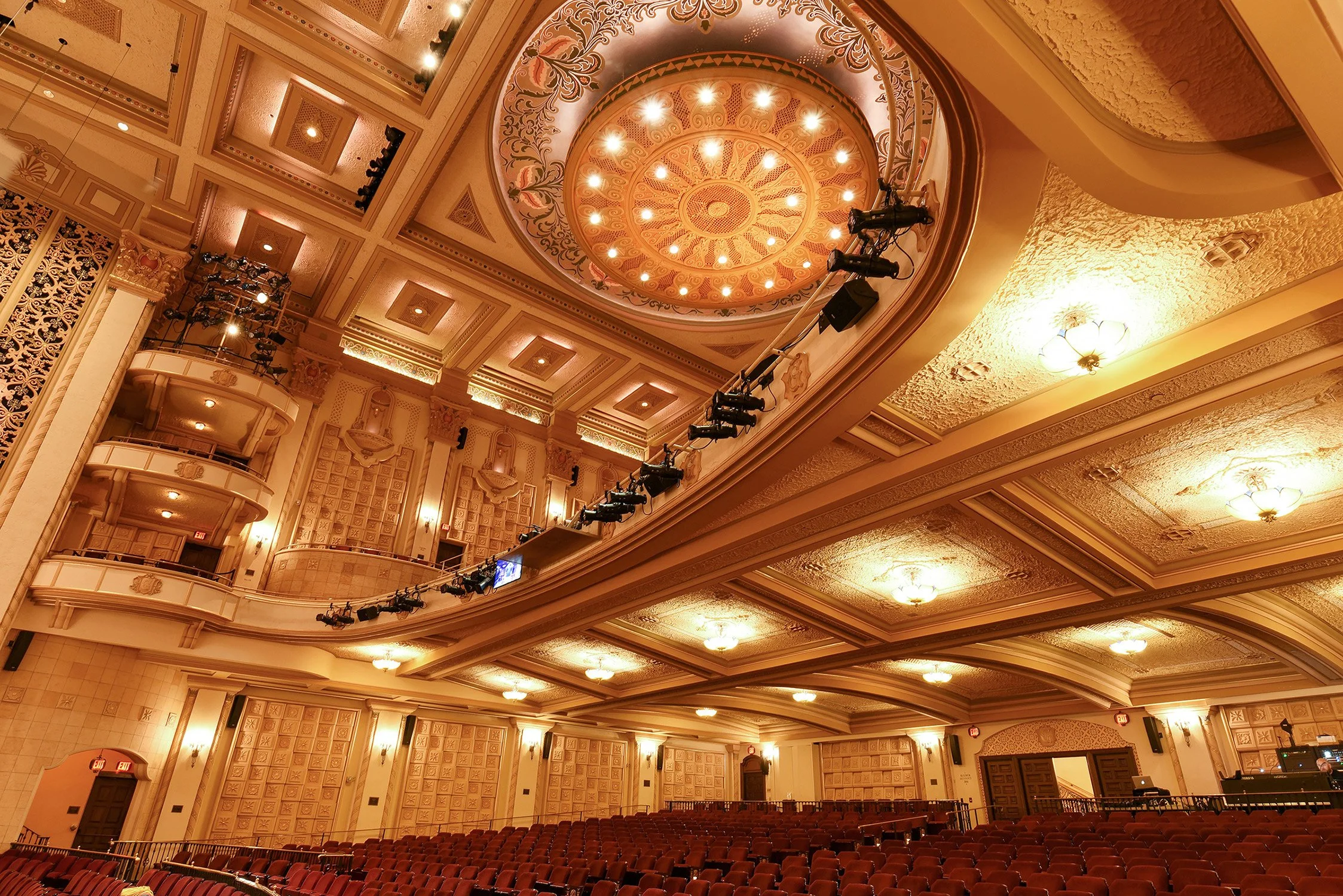 The gorgeous interior architecture of the Granada theater
