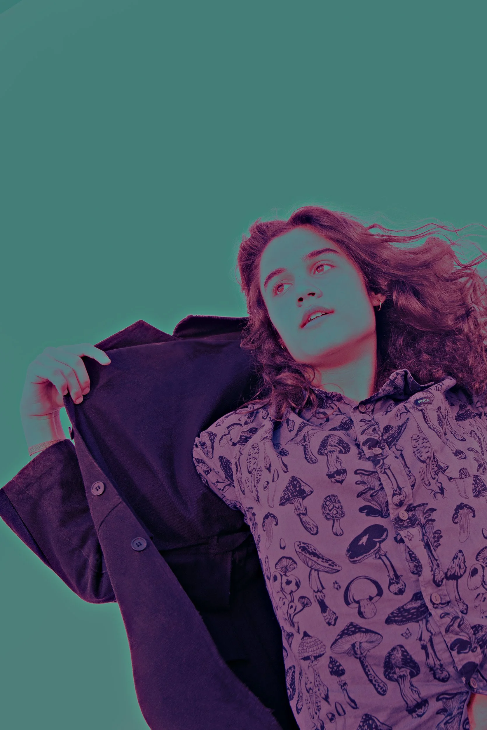 bright color palette for mensware ad