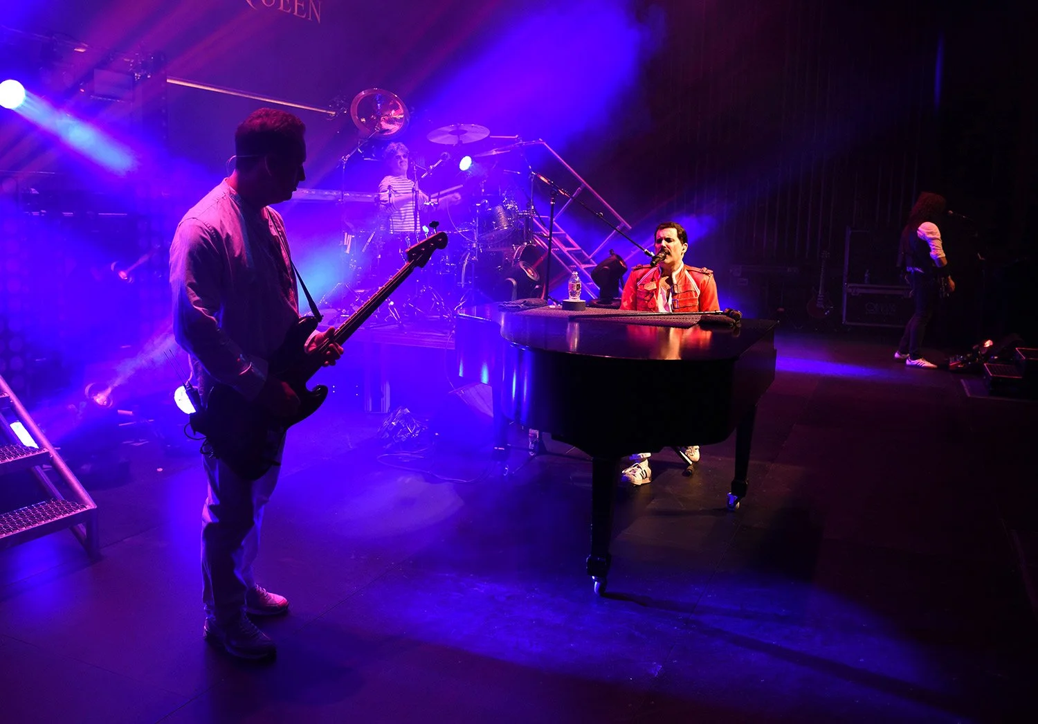 back stage shot at the Killer Queen show in Santa Barbara