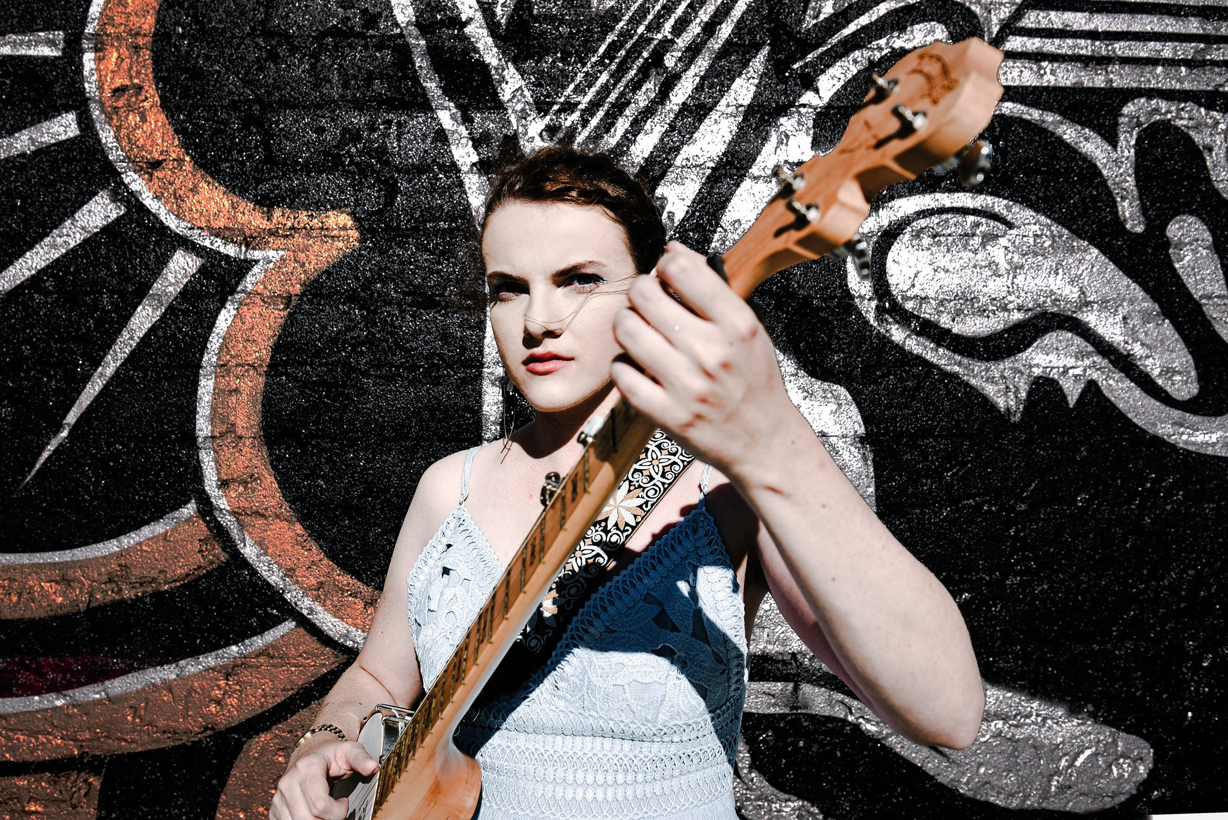 Natural lighting for local artist cover album shoot