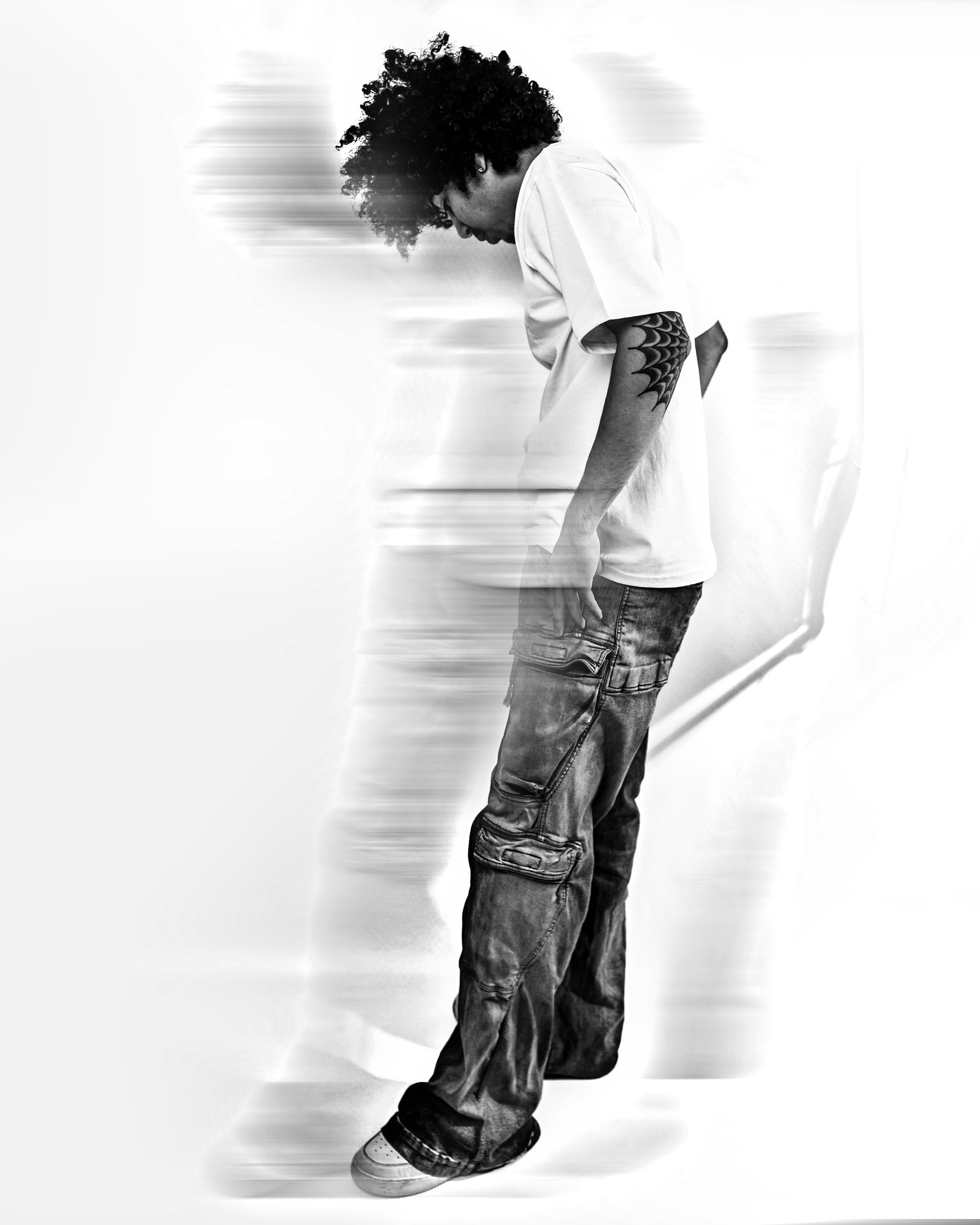 Studio session for jeans catalog.