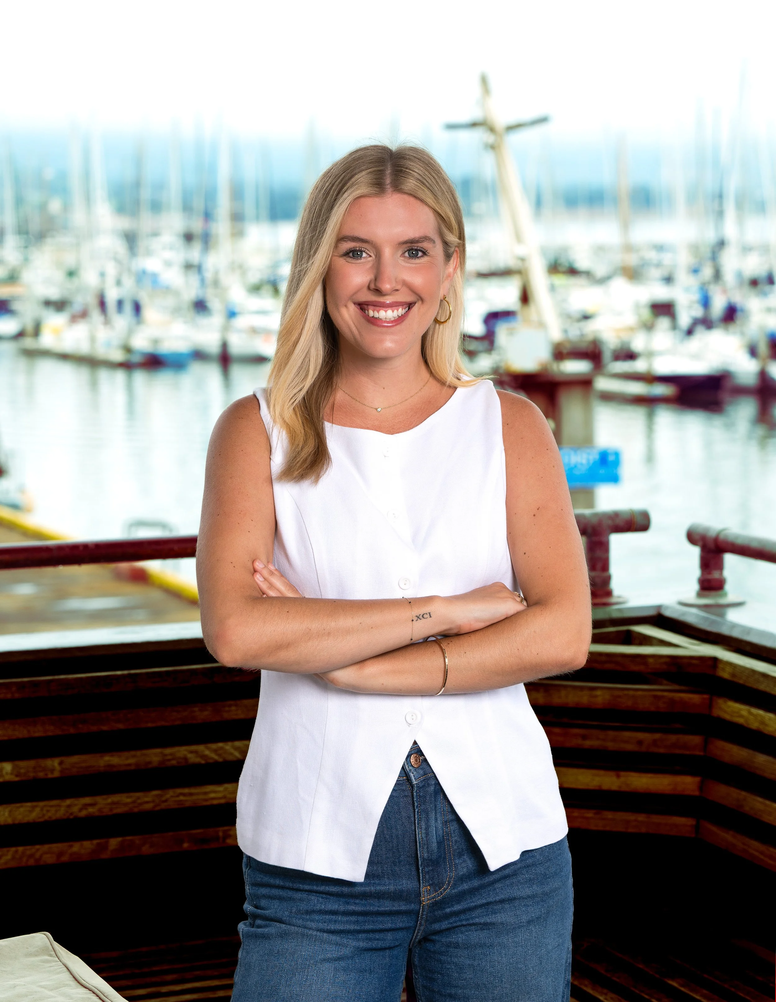 Female manager portrait in natural lighting for editorial use.