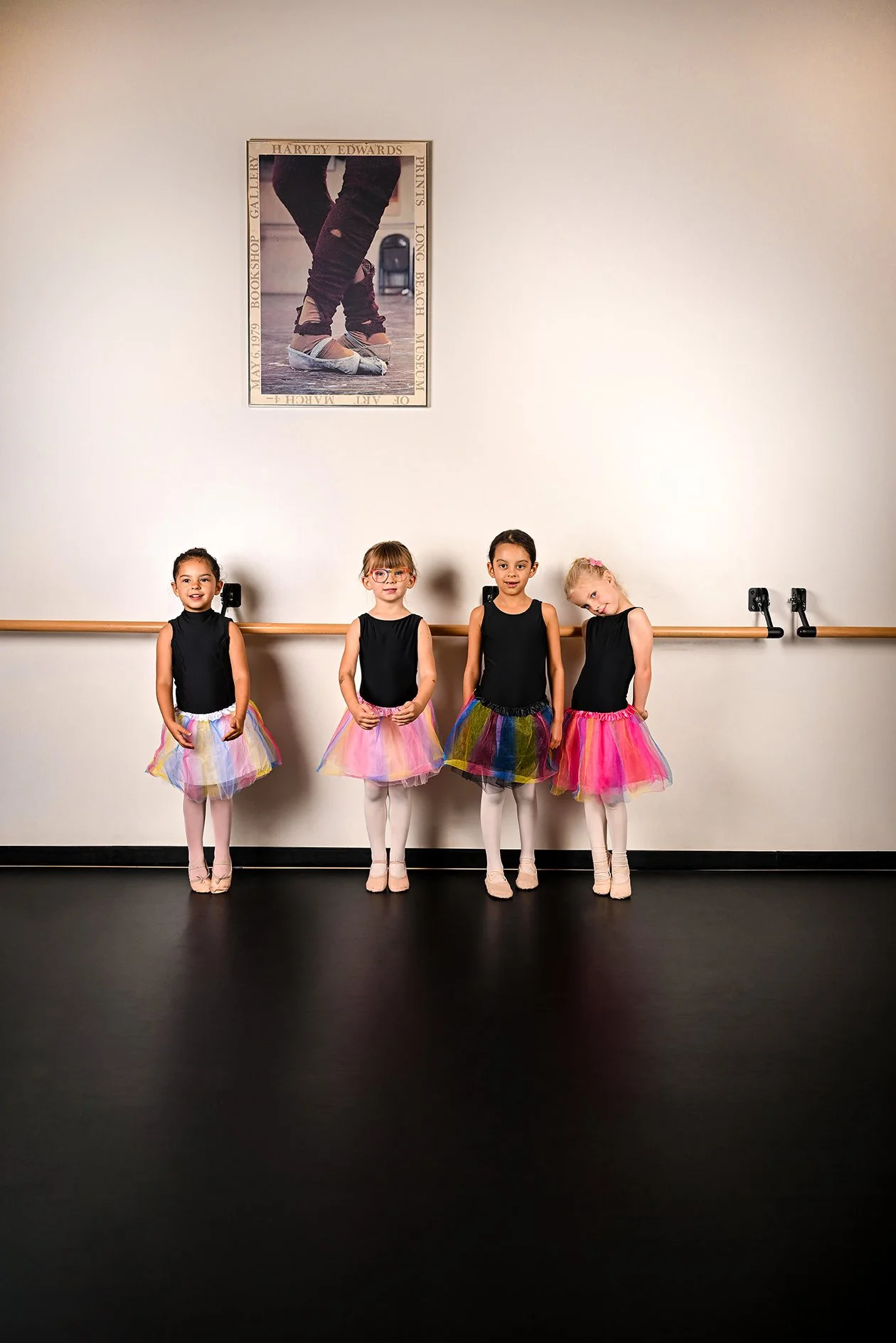 Posing ballet studios with one light set up at Carapace Dance Studio, Ojai
