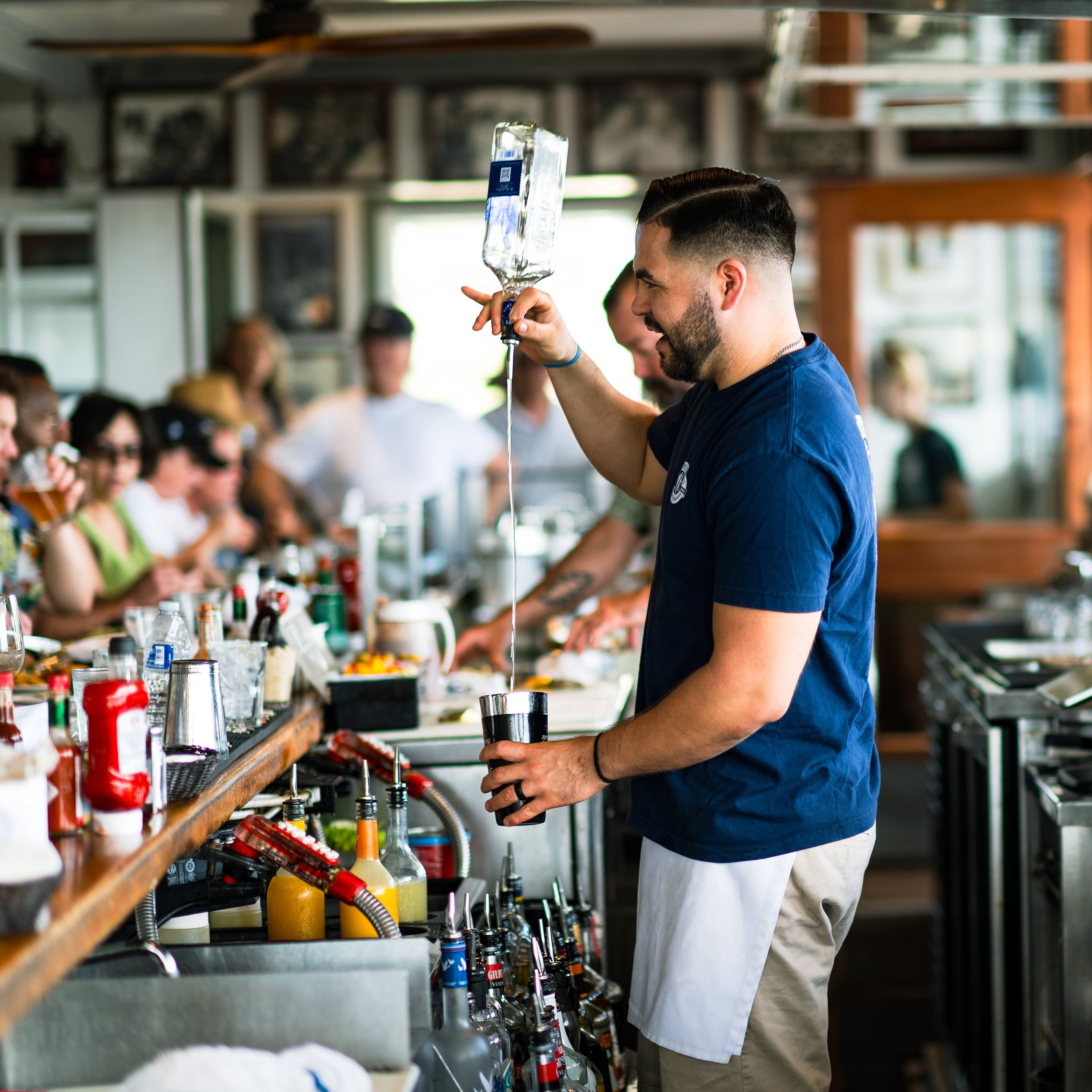 Brophy Bros bartenders have style