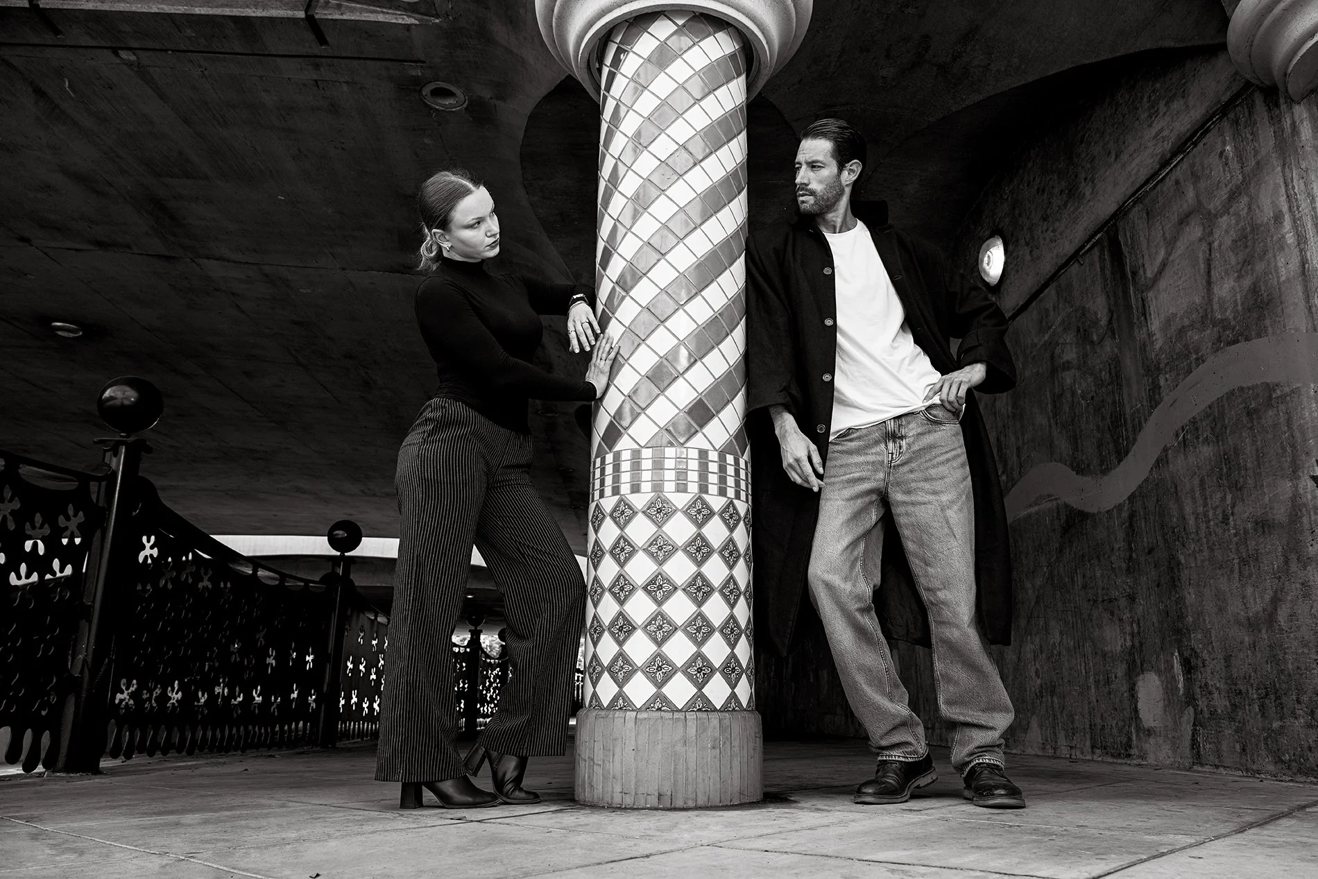 Fall fashion product campaign photoshoot.