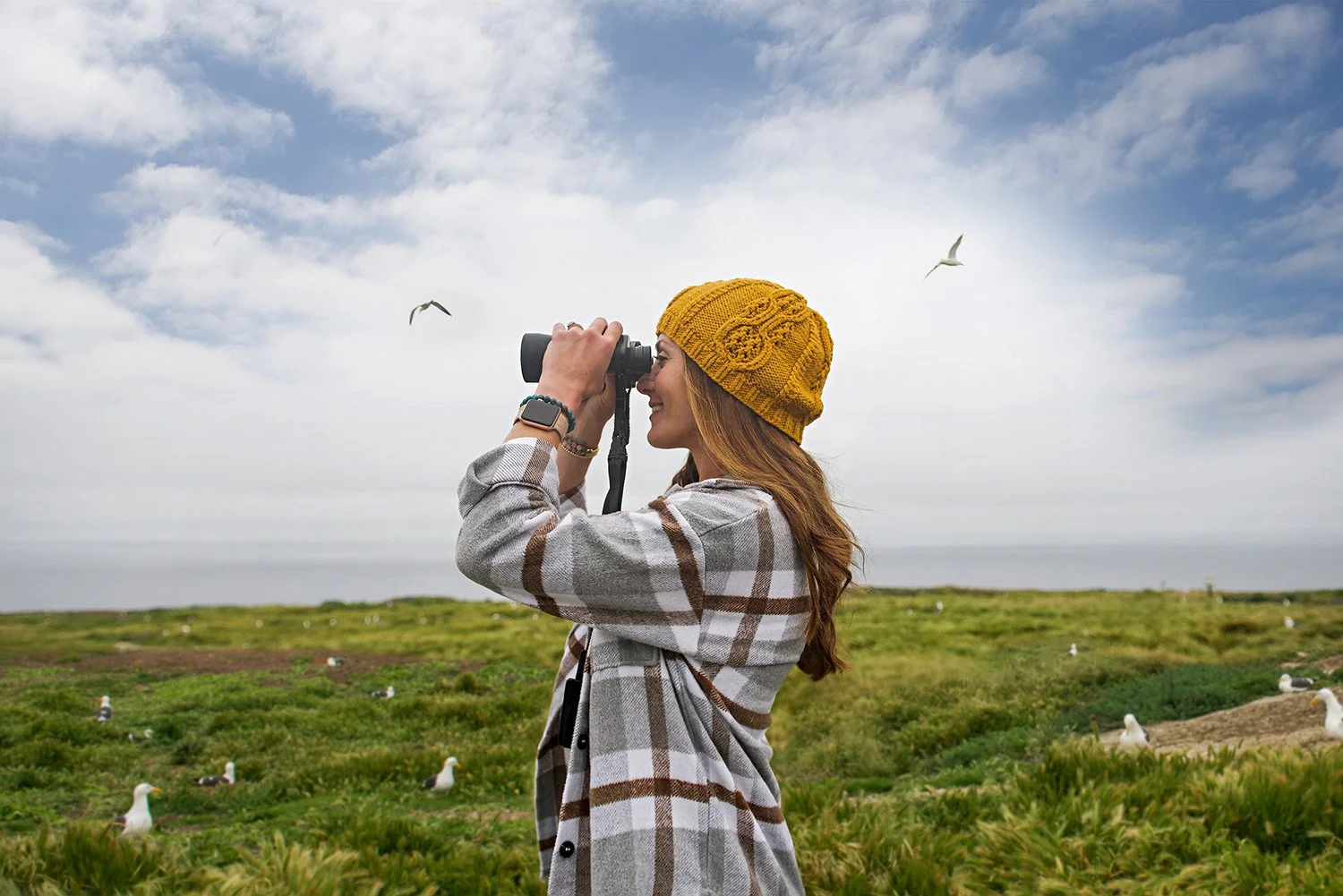 Outdoor branding portrait of woman in hiking apparel