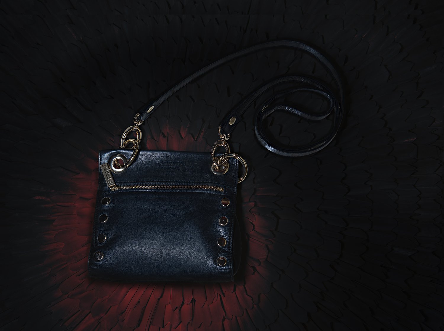 studio lighting for luxury handbag shoot