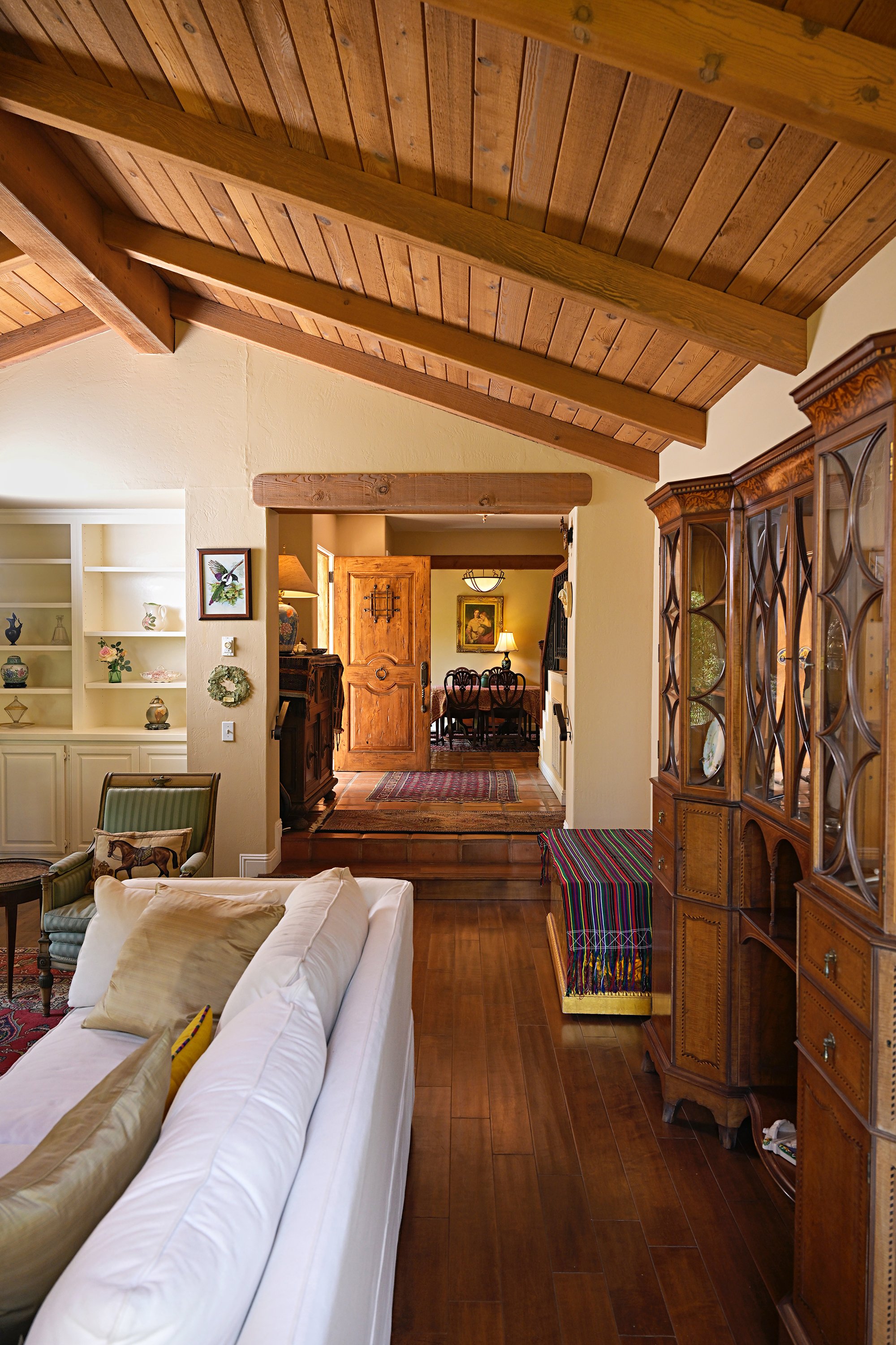 Santa Barbara custom home from living room