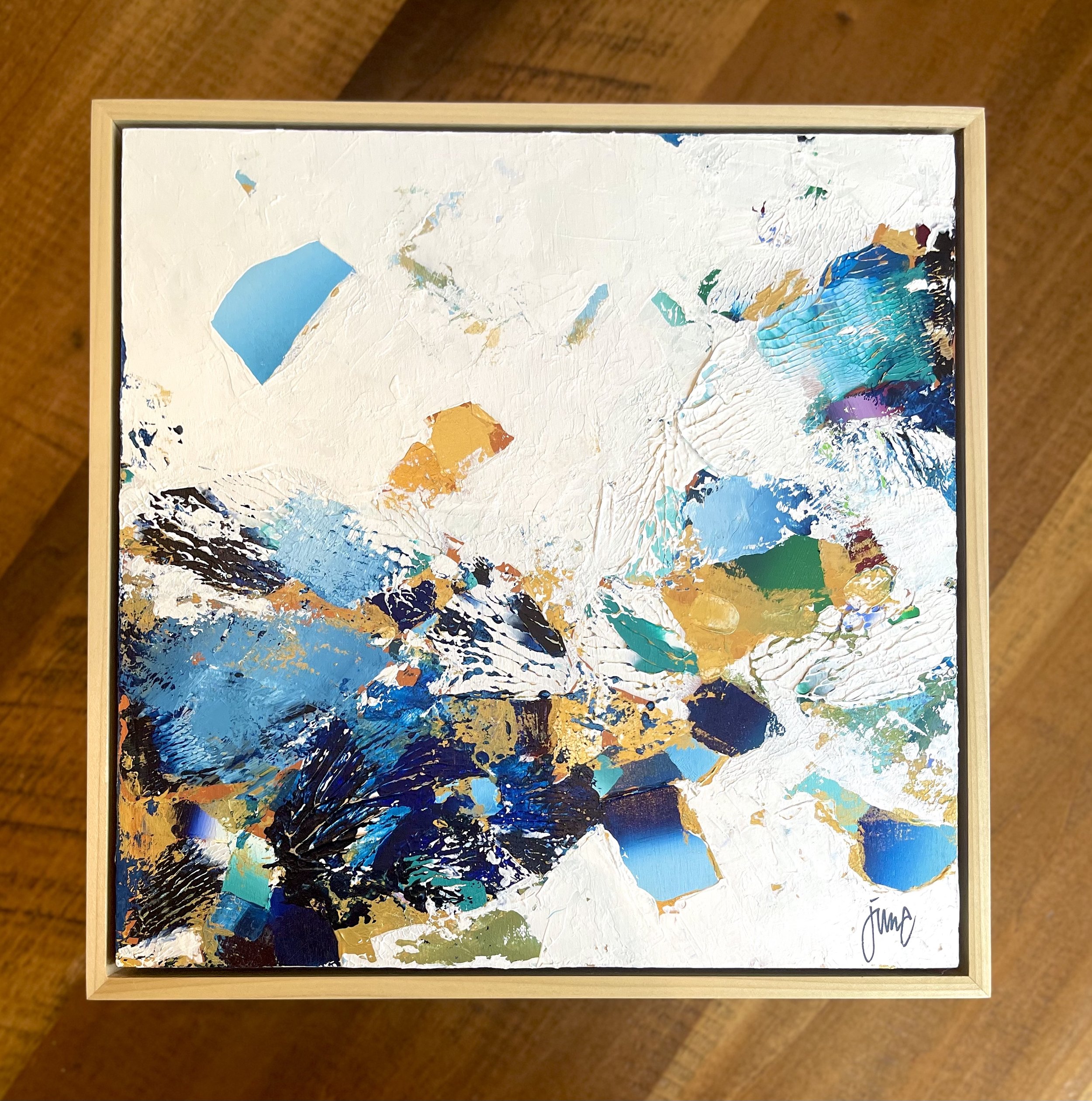 Day by Day • acrylic on canvas, natural frame • 10" x 10" • not for sale
