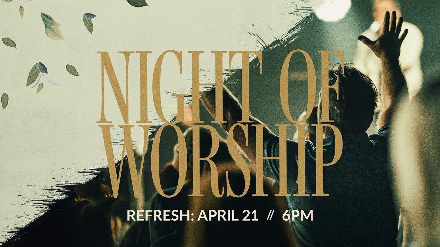 Join us at Refresh tonight at 6pm as we pause from the busyness of life and return our focus to our faithful God. In the presence of the Lord we find strength, joy, peace, and all that we need! #worship