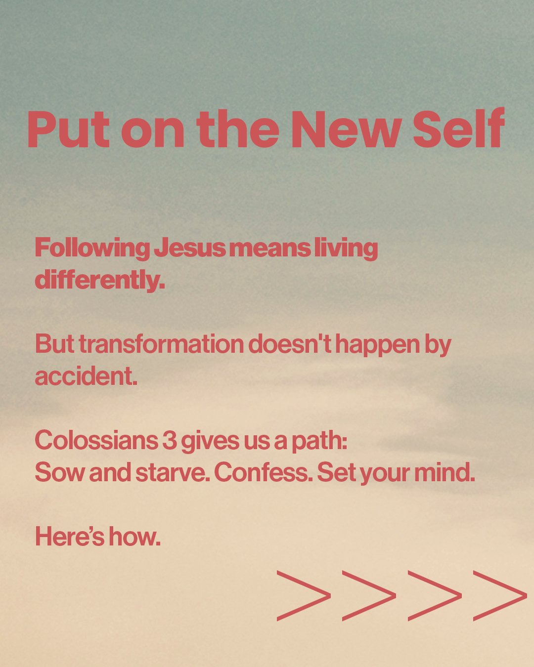 How do we actually live out our new identity in Christ?
The book of Colossians shows us the way. Here are 3 powerful practices Jared shared this last Sunday to help you put on the new self&mdash;daily.
➡️ Swipe through to reflect and realign.