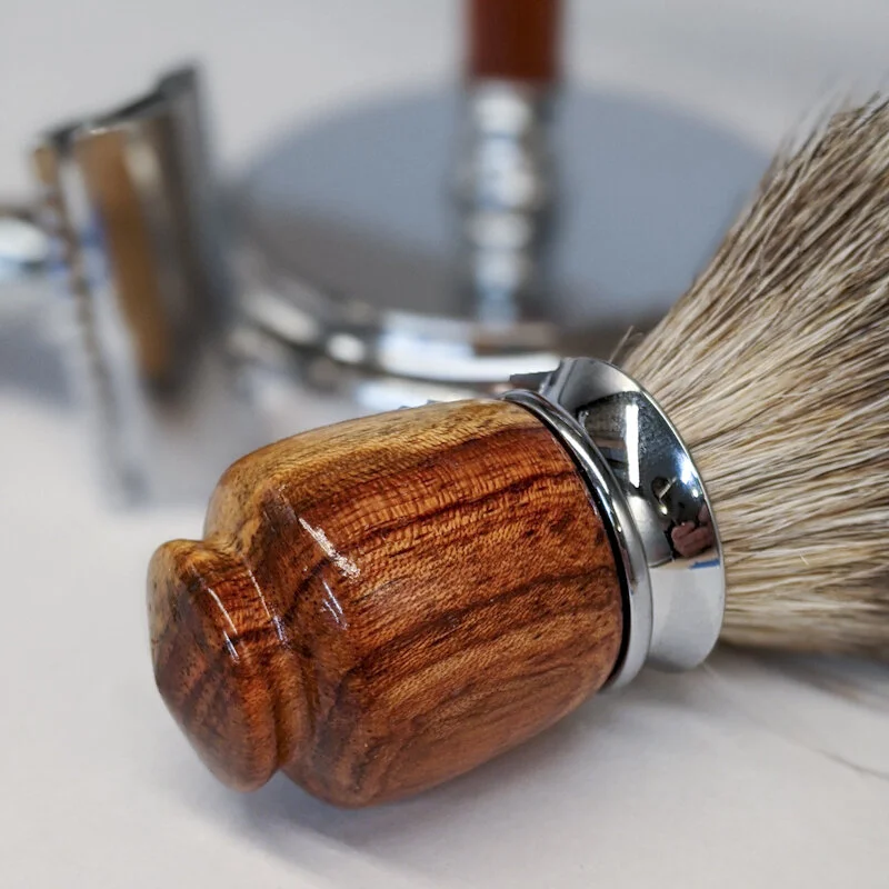Safety razor shaving kit - bubinga