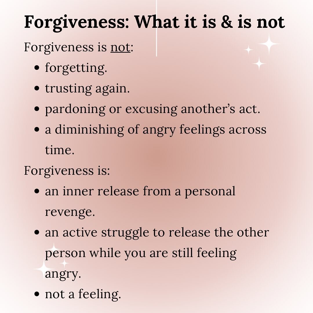 Sometimes I forget when I feel offended by something, that harboring resentment in my heart only hurts me.

I then give my power away to that person/situation. 

Instead I have to remind myself, (sometimes weeks, months later, or when I remind a clie