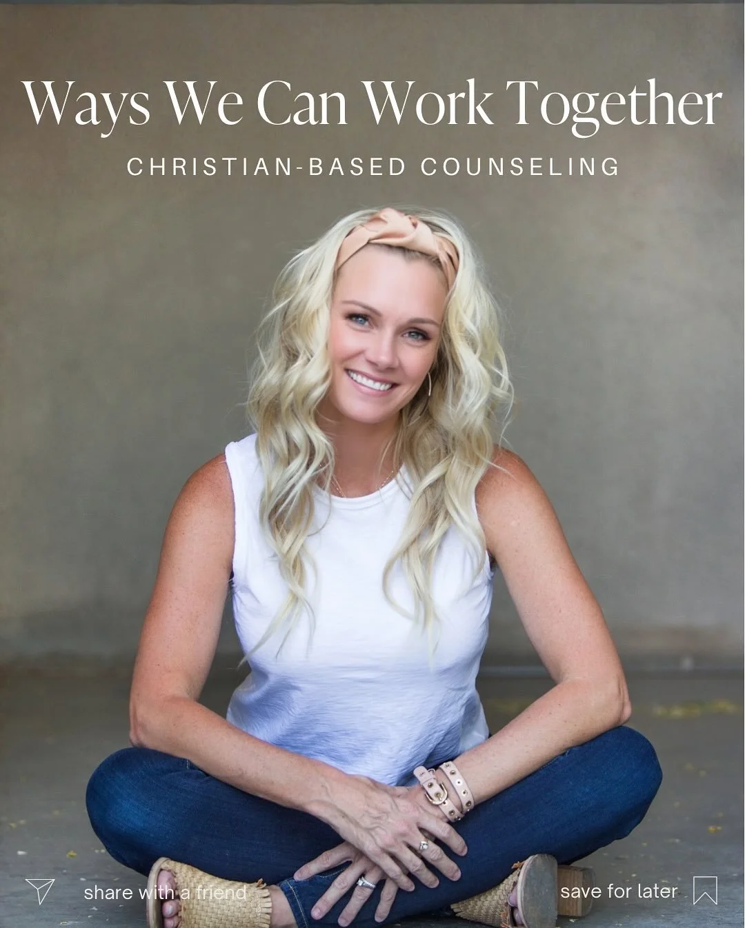 Ways we can work together 💛
Couples &bull; Teens &bull; Young Adults

Offering faith-based therapy in person in Gilbert and Scottsdale, Arizona, and virtual sessions throughout Arizona and Iowa. 💻

#arizonatherapist #gilberttherapist #chandlerthera