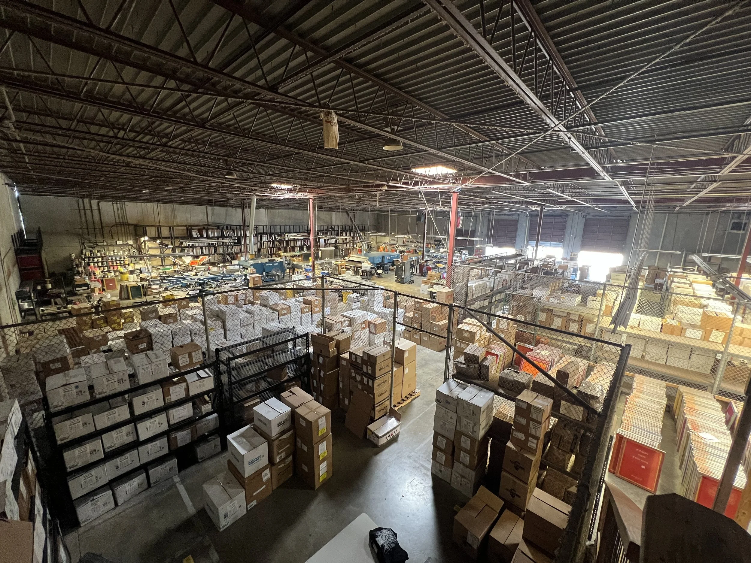 Large production and storage facility