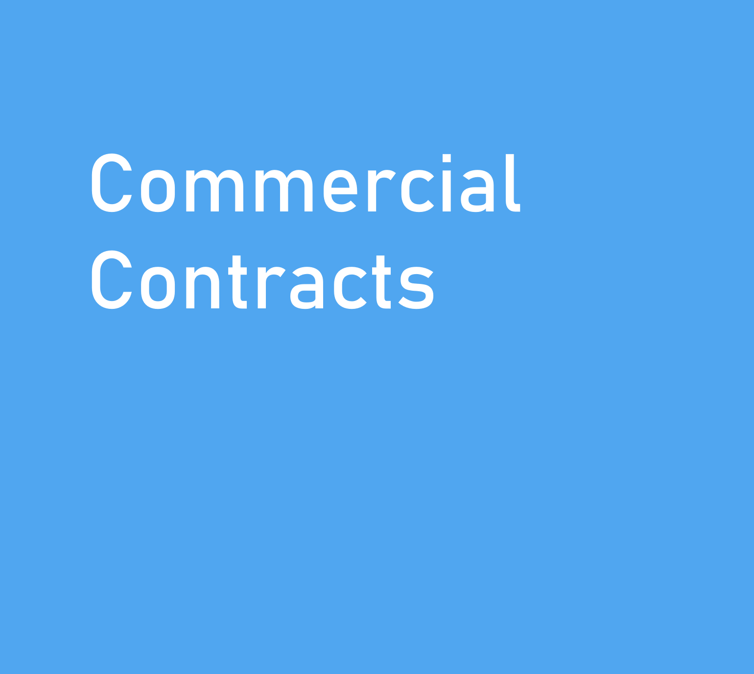 Commercial Contracts